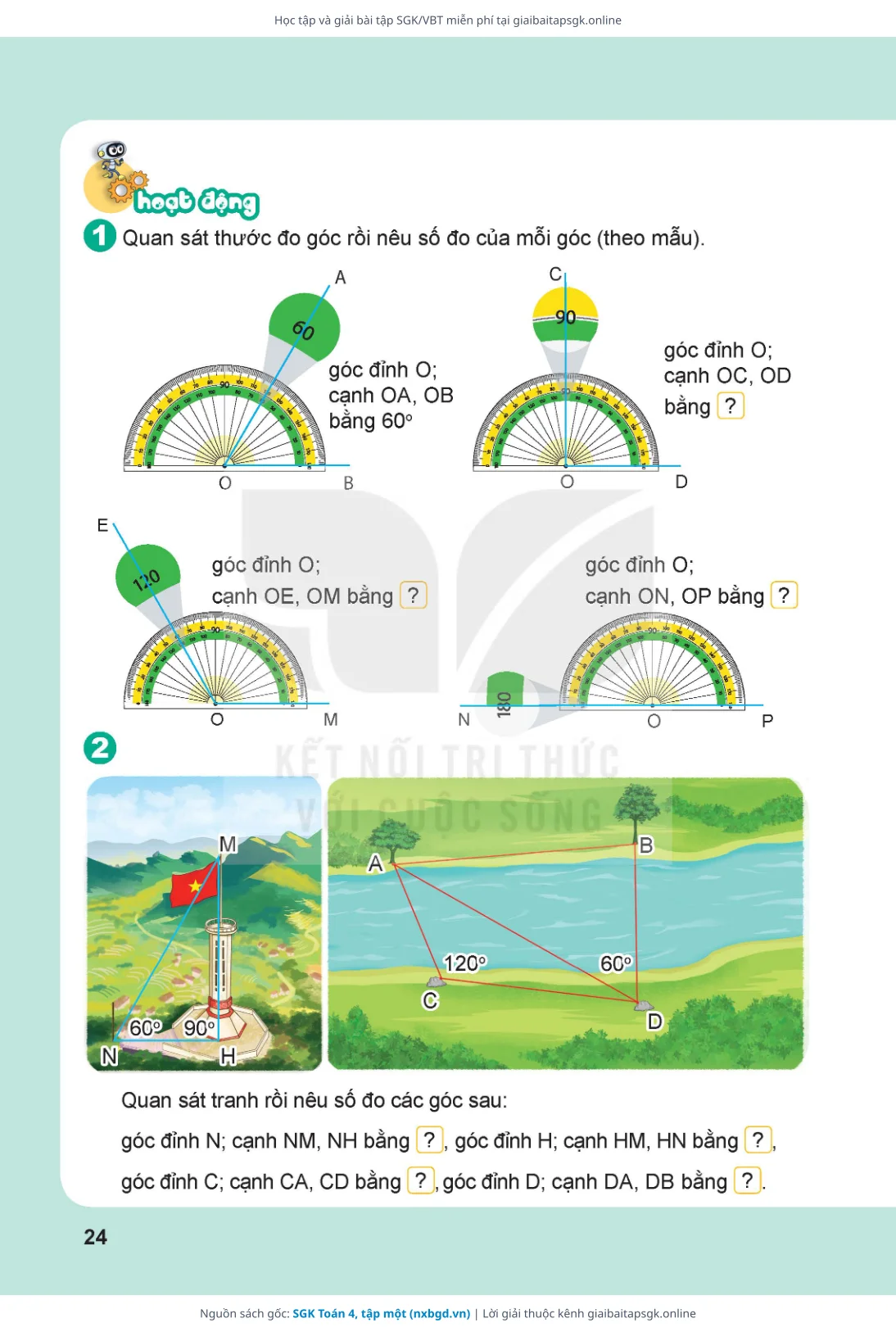 Trang 25 sách giáo khoa SGK Toán 4, tập một thu nhỏ