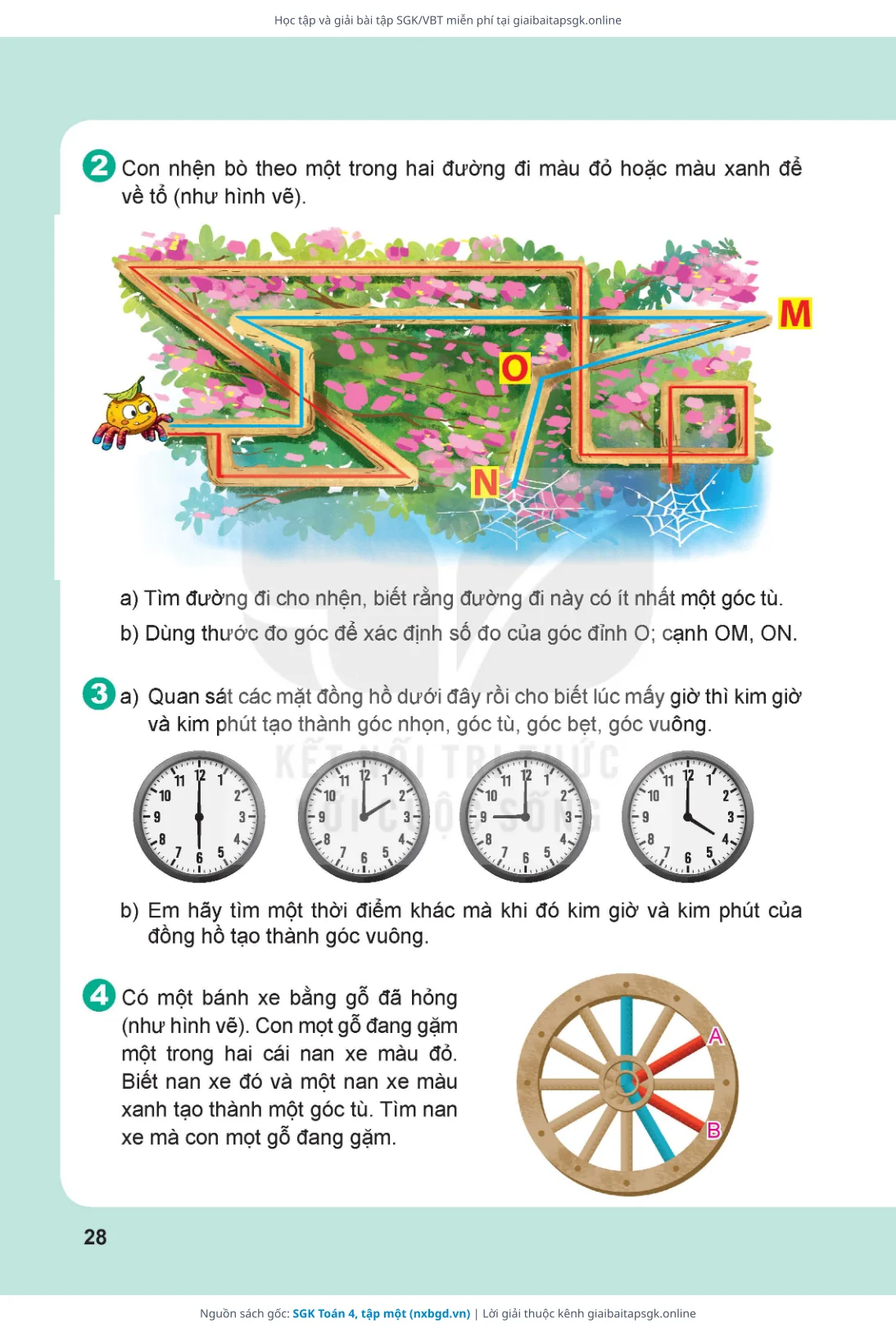 Trang 29 sách giáo khoa SGK Toán 4, tập một thu nhỏ
