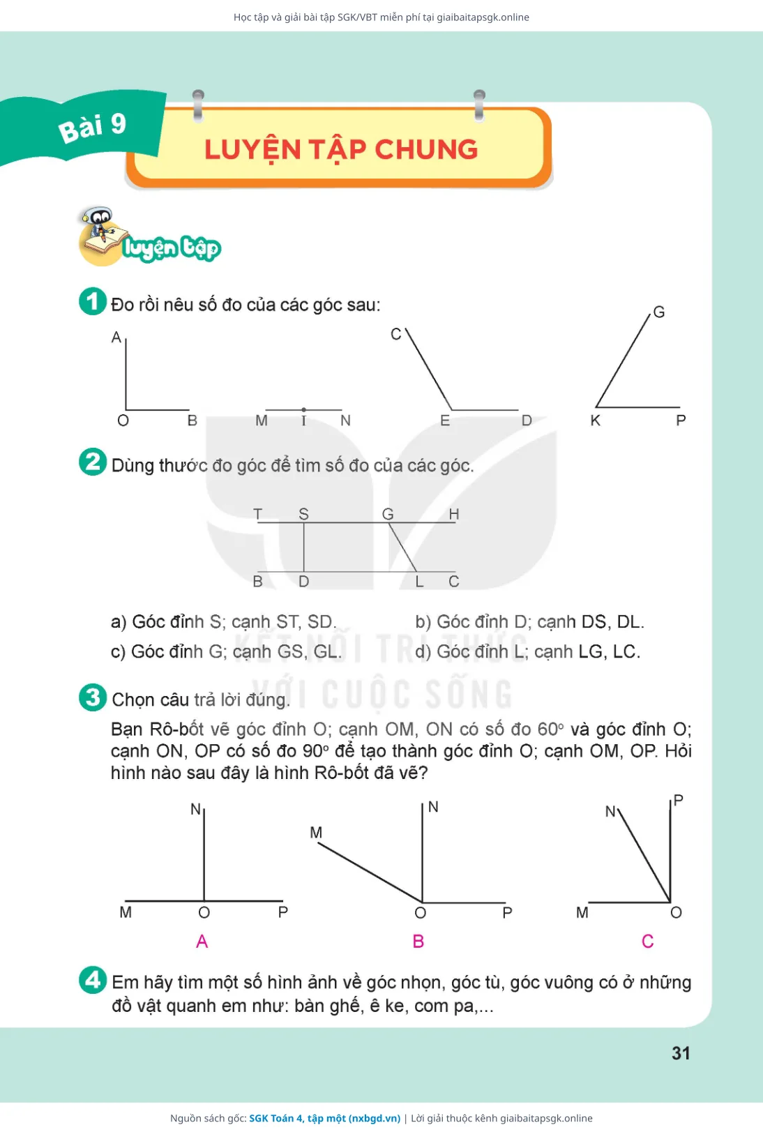 Trang 32 sách giáo khoa SGK Toán 4, tập một thu nhỏ
