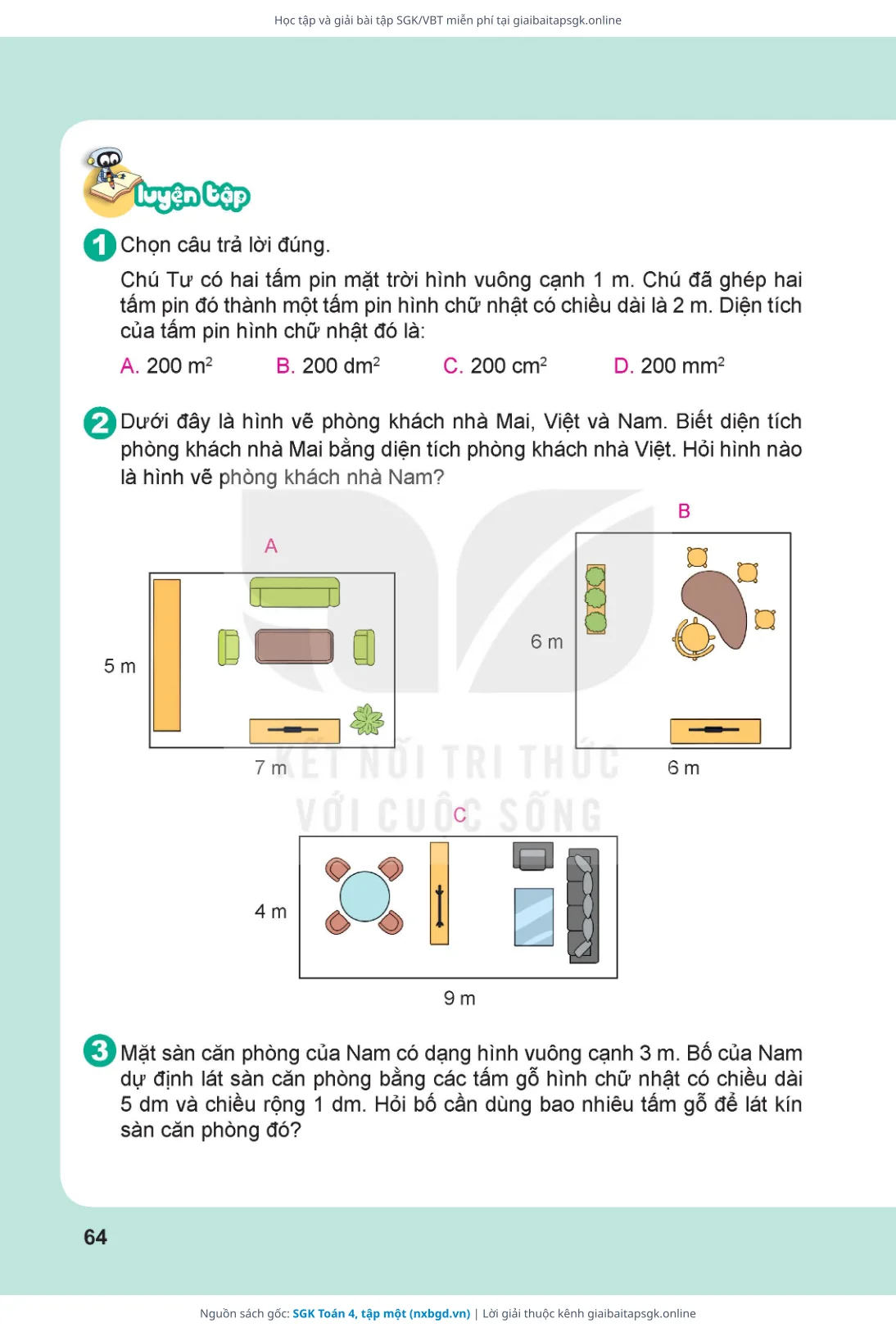 Trang 65 sách giáo khoa SGK Toán 4, tập một thu nhỏ