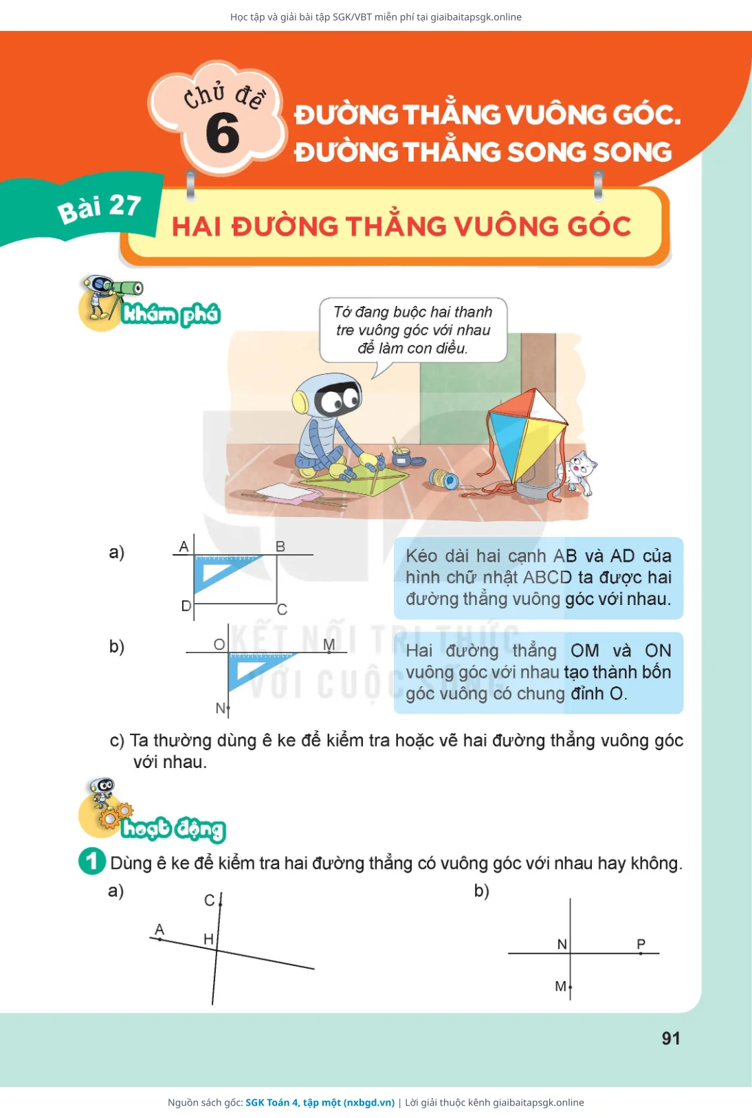 Trang 92 sách giáo khoa SGK Toán 4, tập một thu nhỏ