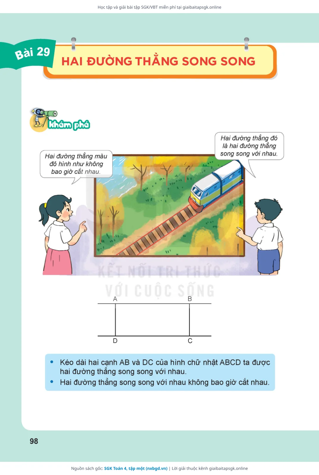 Trang 99 sách giáo khoa SGK Toán 4, tập một thu nhỏ