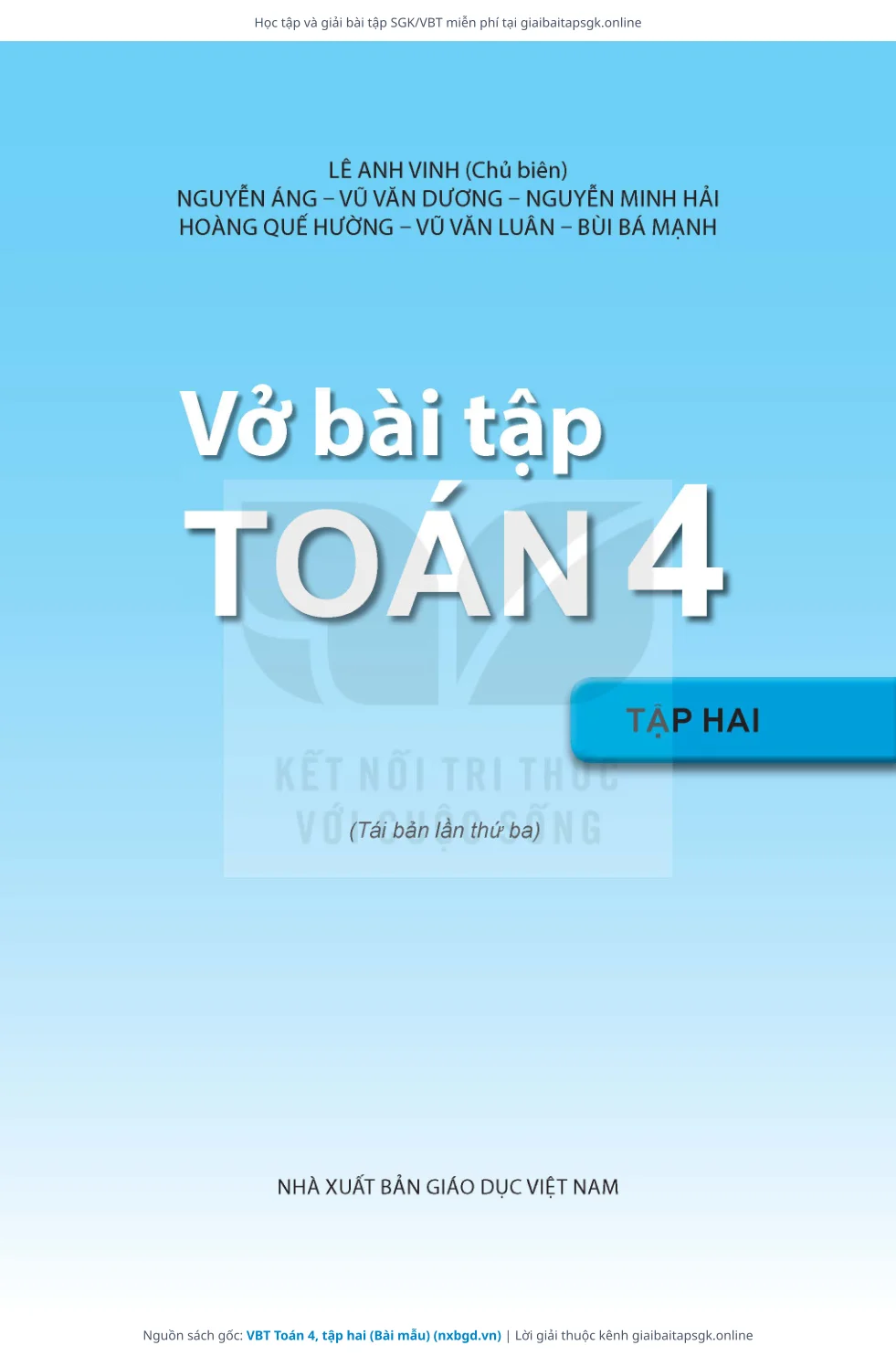 Trang 2 sách giáo khoa VBT Toán 4, tập hai (Bài mẫu) thu nhỏ