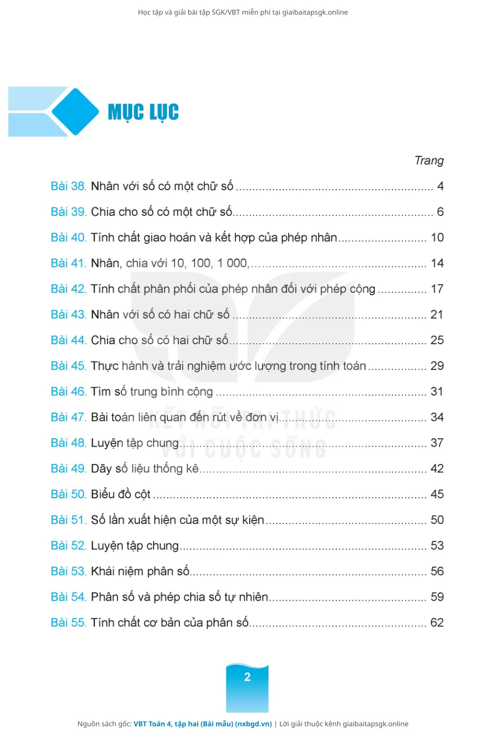 Trang 3 sách giáo khoa VBT Toán 4, tập hai (Bài mẫu) thu nhỏ