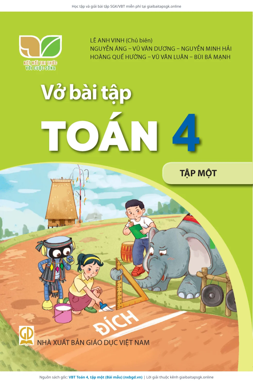 Trang 1 sách giáo khoa VBT Toán 4, tập một (Bài mẫu) bản chuẩn