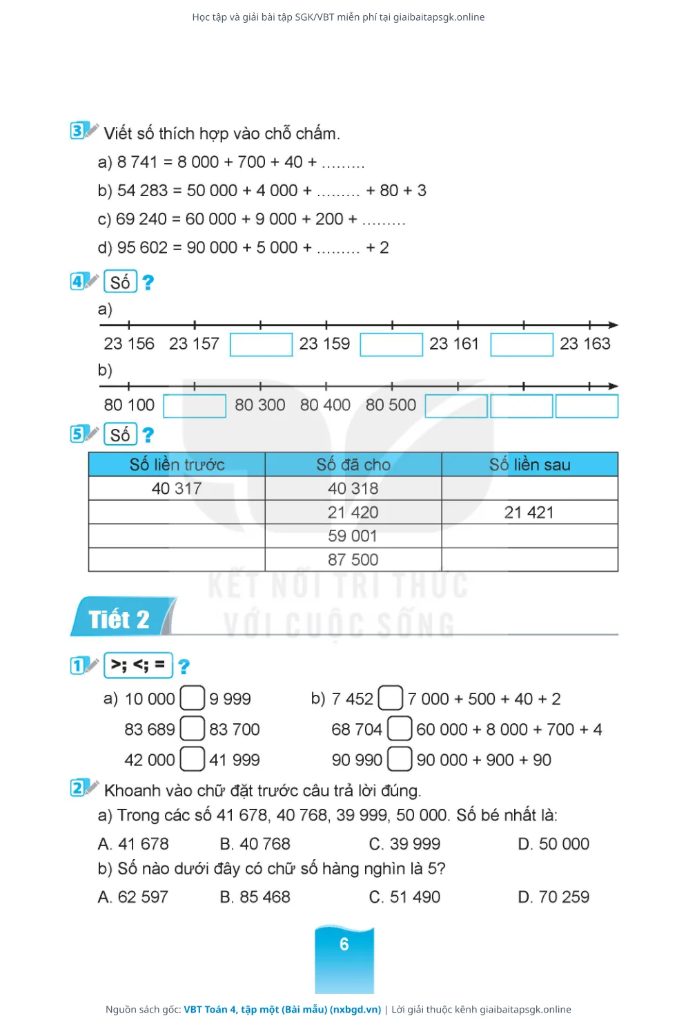 Trang 7 sách giáo khoa VBT Toán 4, tập một (Bài mẫu) thu nhỏ