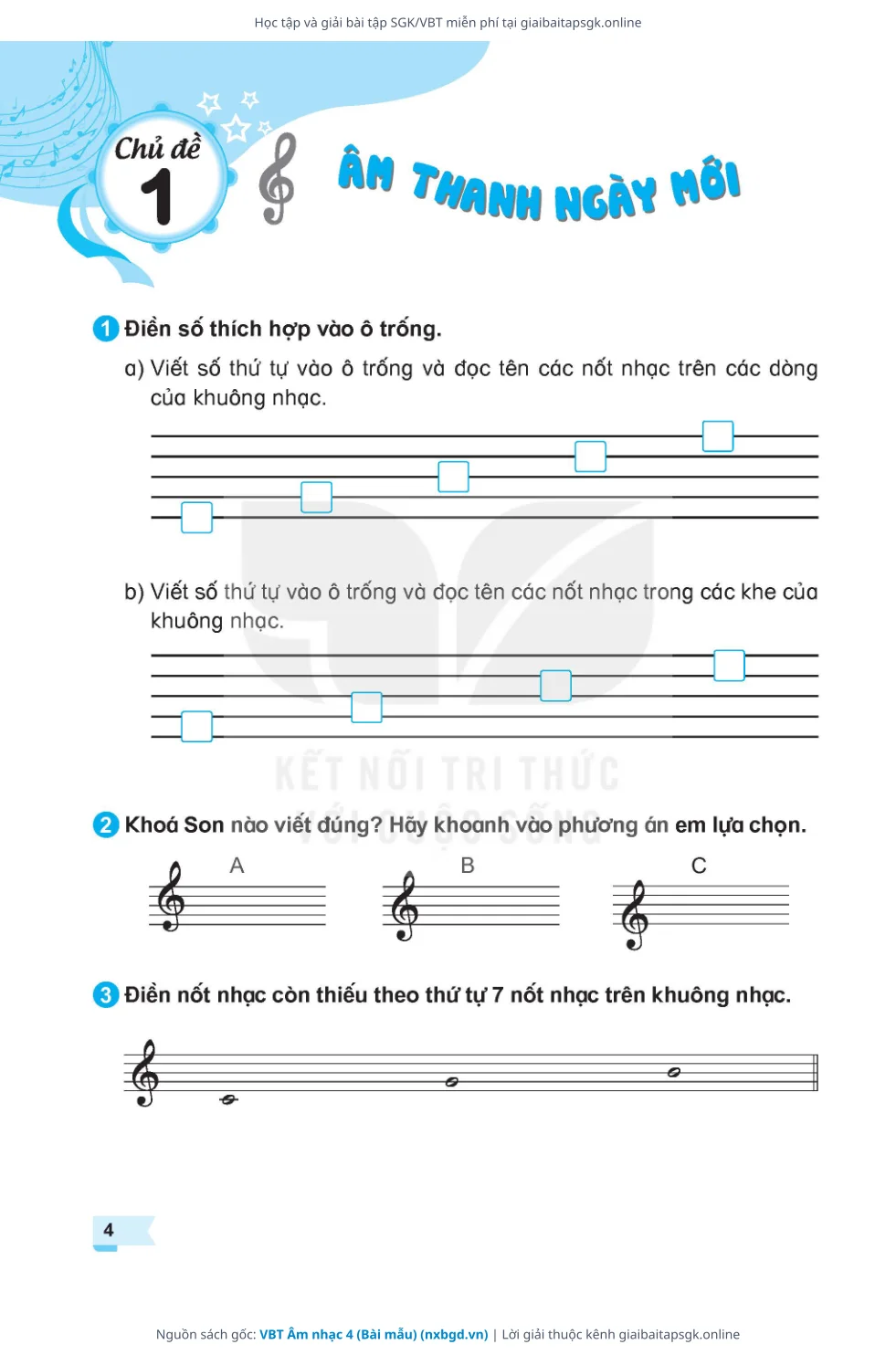 Trang 5 sách giáo khoa VBT Âm nhạc 4 (Bài mẫu) thu nhỏ