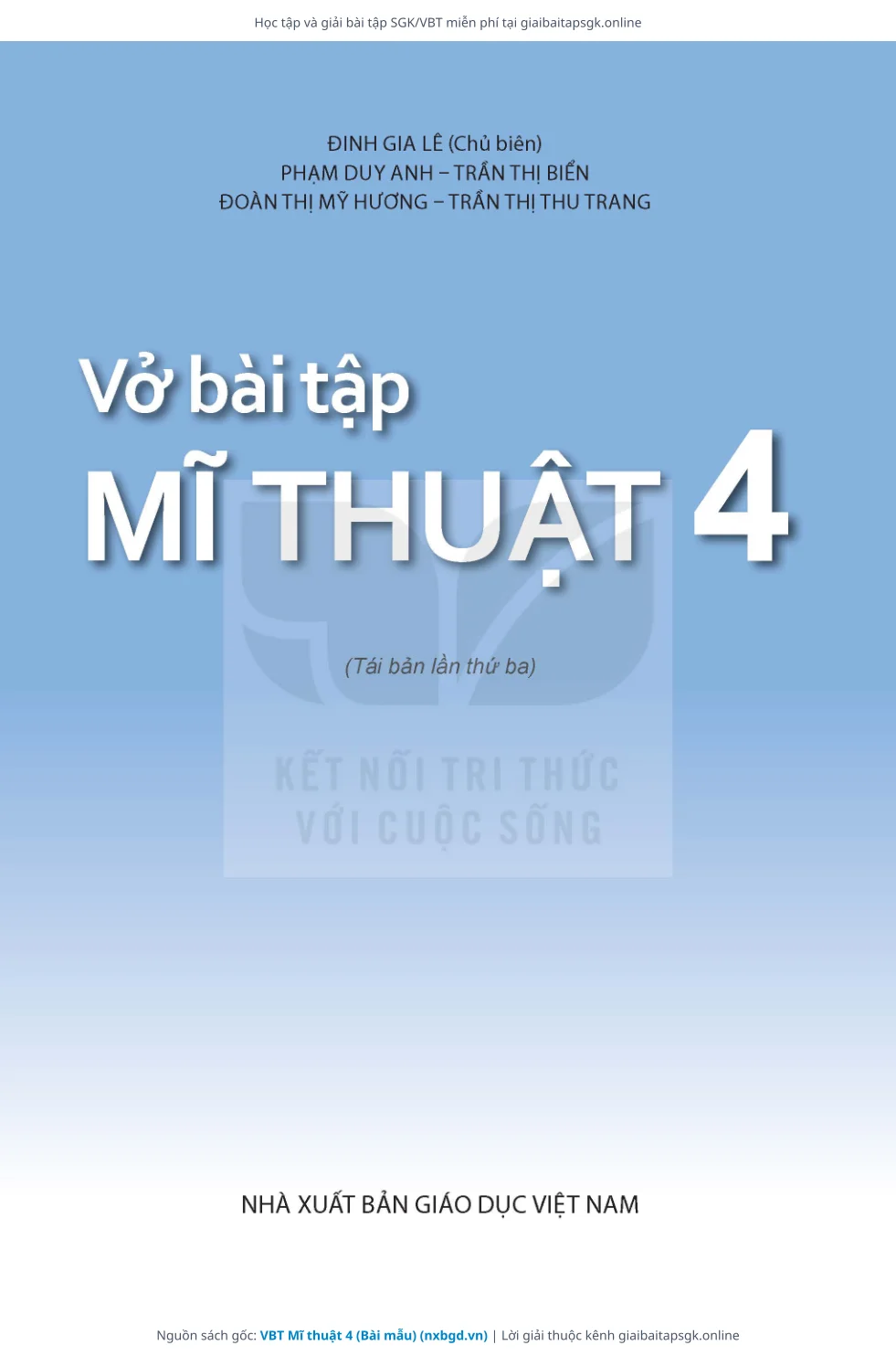 Trang 2 sách giáo khoa VBT Mĩ thuật 4 (Bài mẫu) thu nhỏ