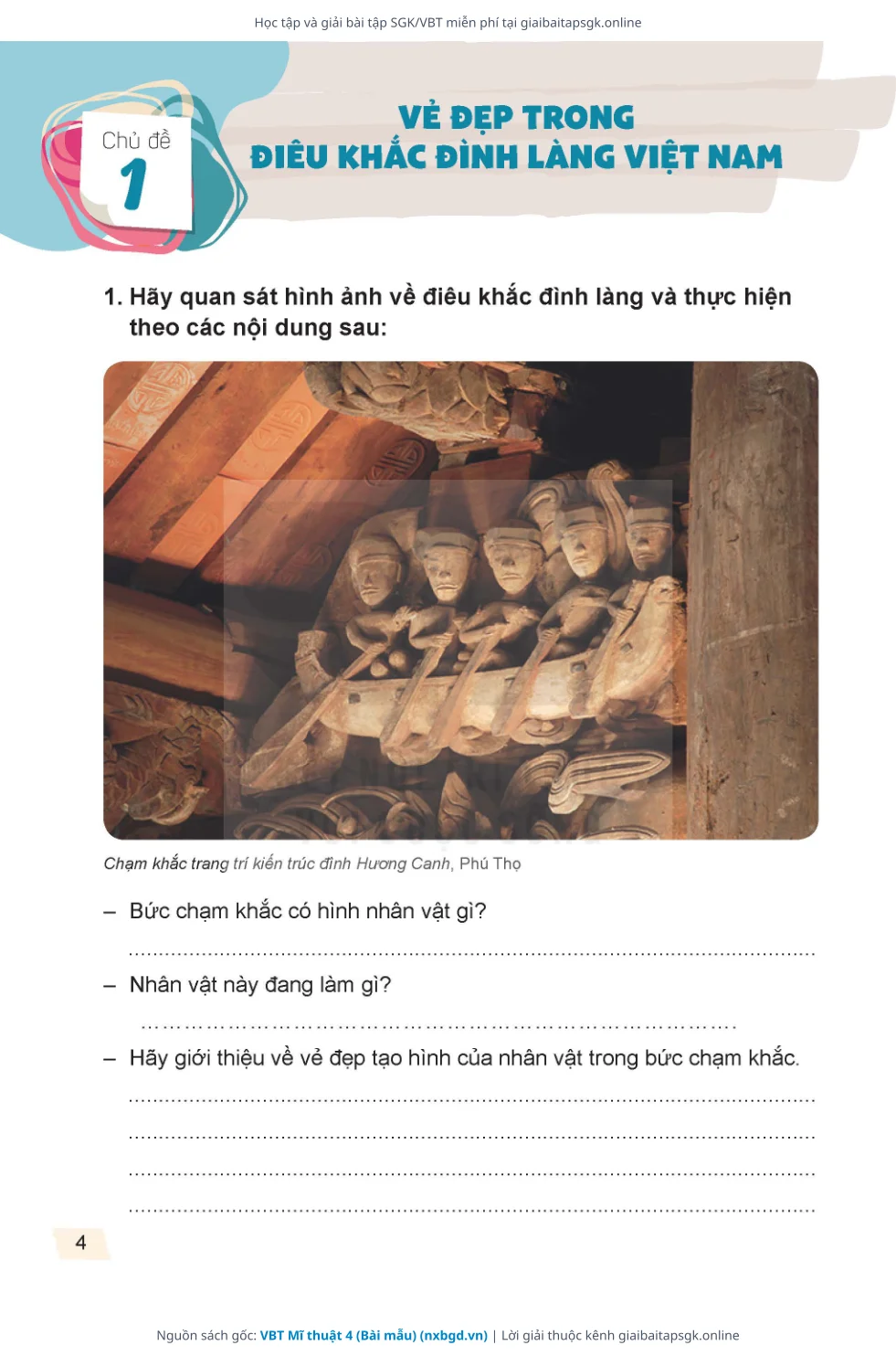 Trang 5 sách giáo khoa VBT Mĩ thuật 4 (Bài mẫu) thu nhỏ
