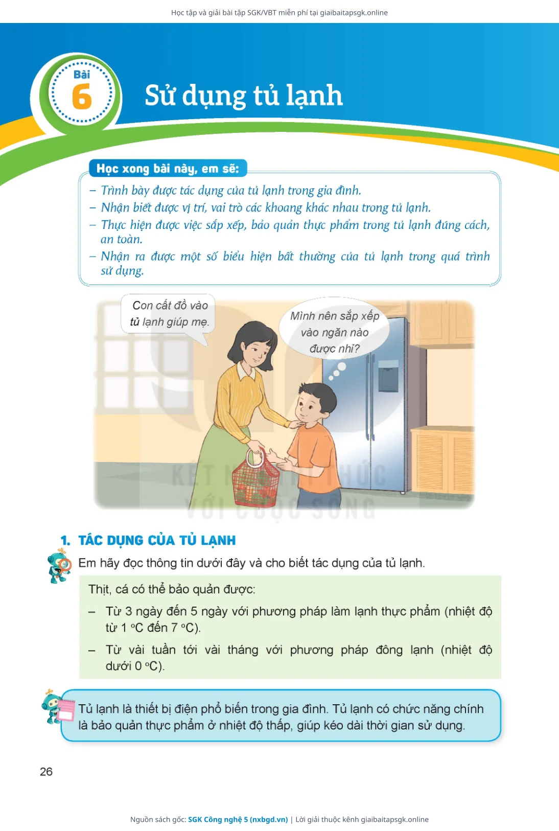 Trang 27 sách giáo khoa SGK Công nghệ 5 thu nhỏ
