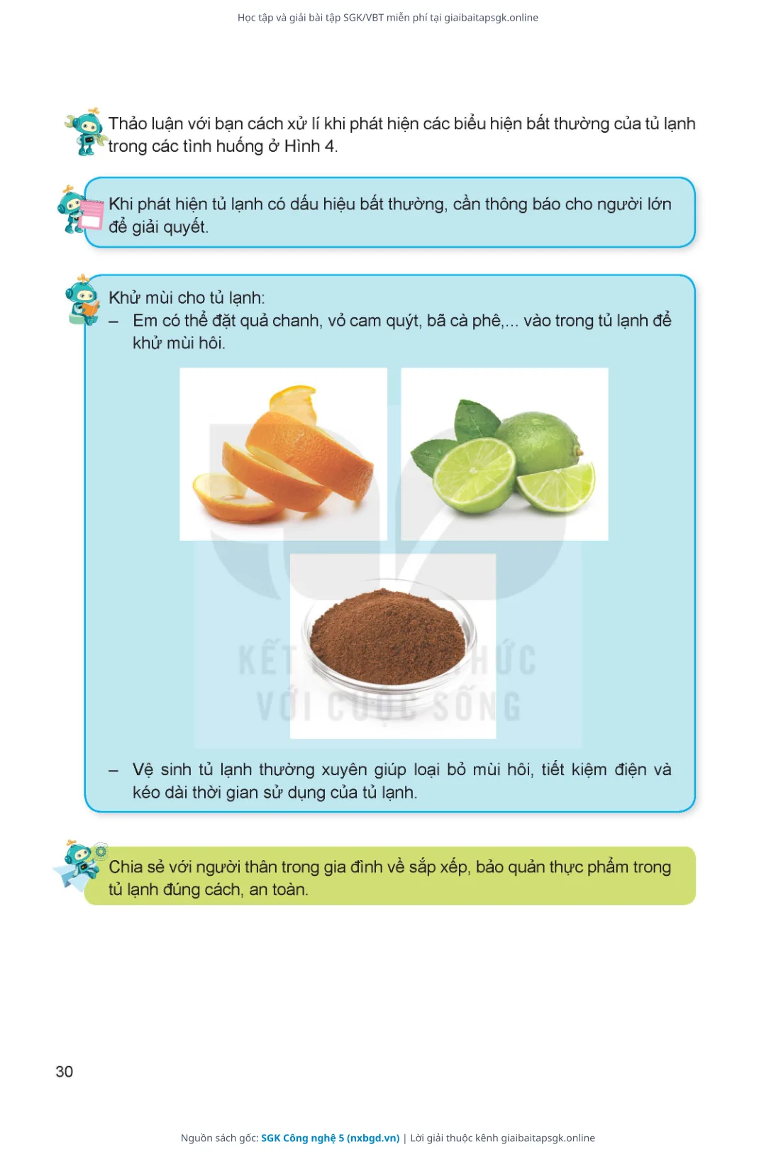 Trang 31 sách giáo khoa SGK Công nghệ 5 thu nhỏ