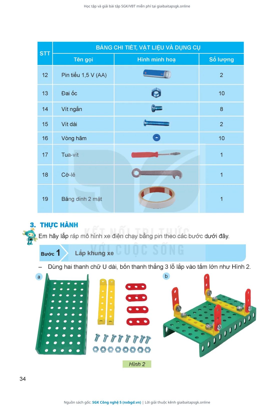 Trang 35 sách giáo khoa SGK Công nghệ 5 thu nhỏ