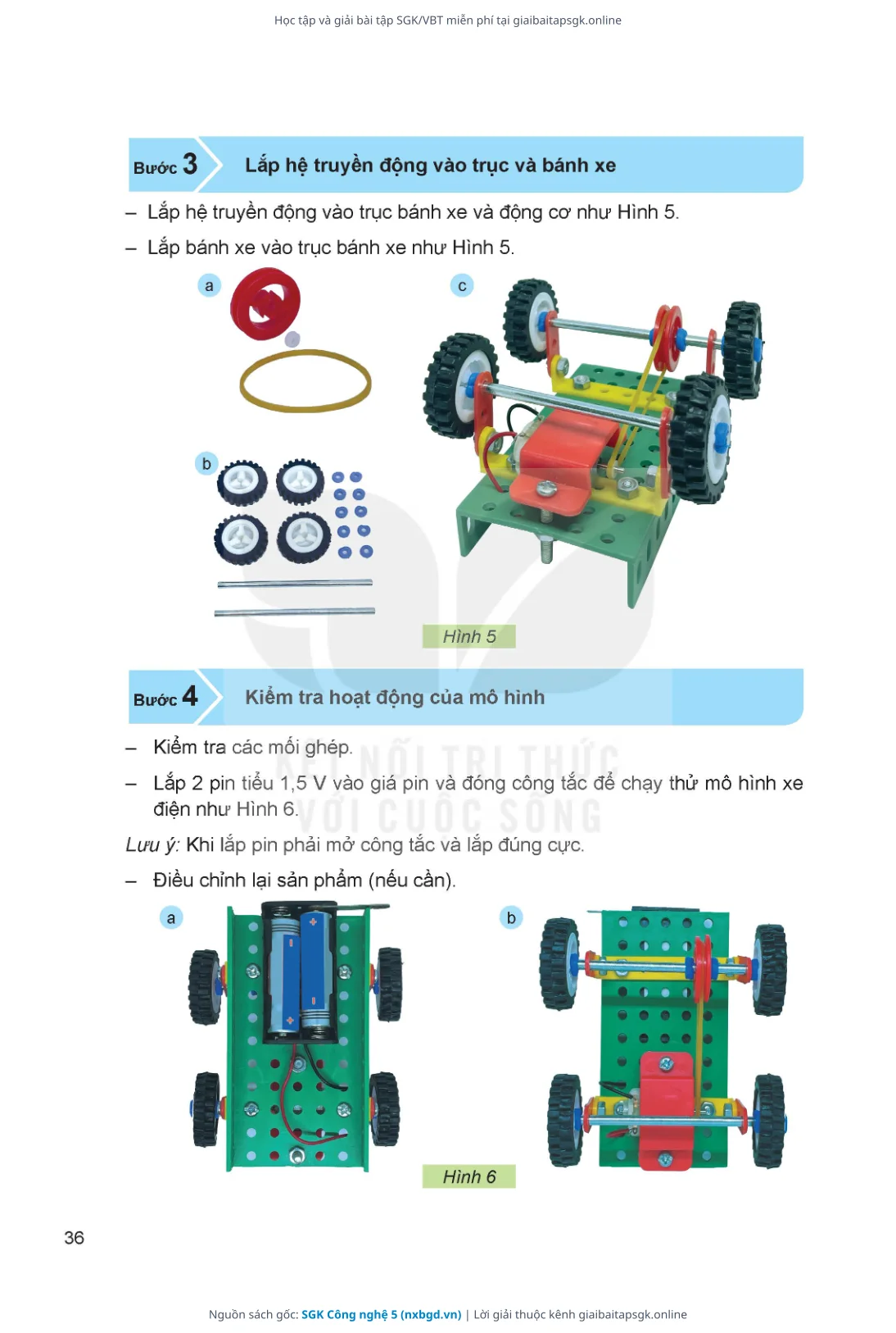 Trang 37 sách giáo khoa SGK Công nghệ 5 thu nhỏ