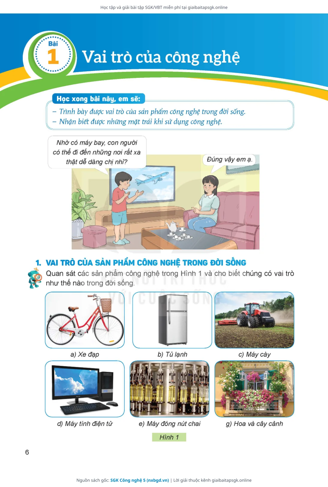 Trang 7 sách giáo khoa SGK Công nghệ 5 thu nhỏ