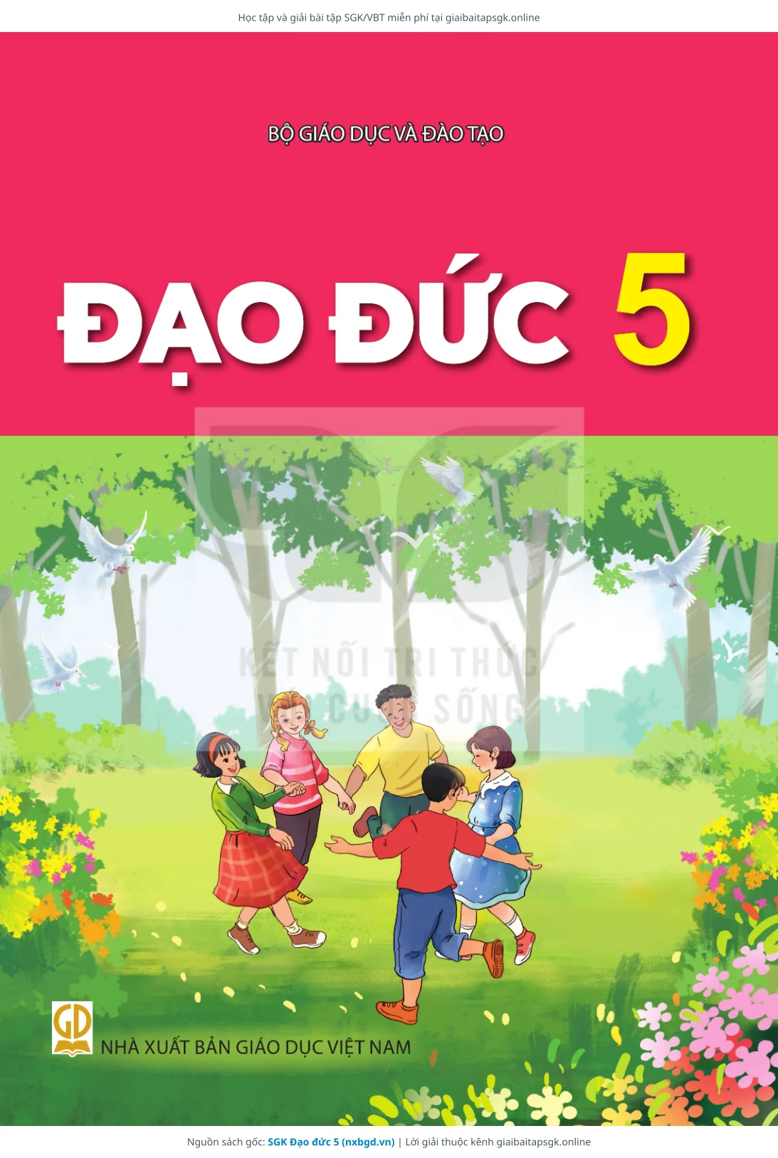 Trang 1 sách giáo khoa SGK Đạo đức 5 bản chuẩn