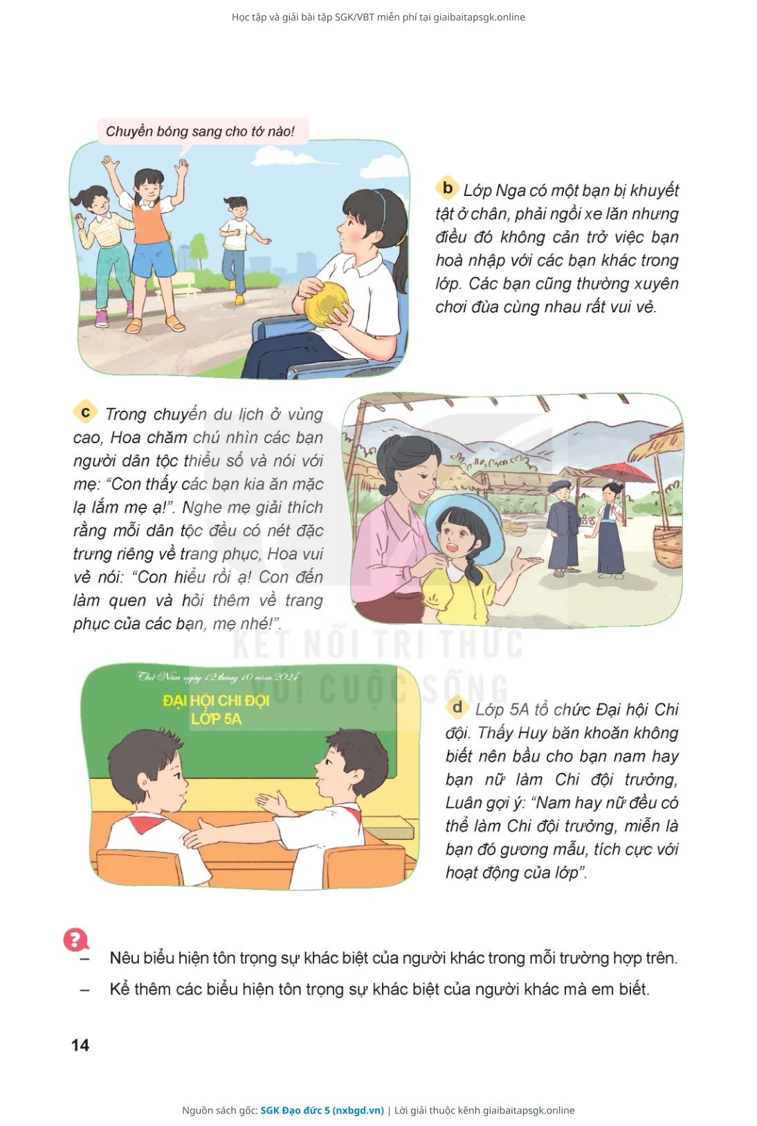 Trang 15 sách giáo khoa SGK Đạo đức 5 thu nhỏ