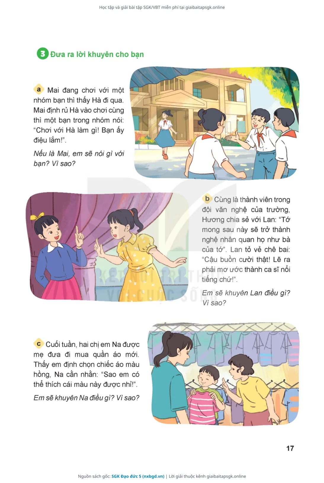 Trang 18 sách giáo khoa SGK Đạo đức 5 thu nhỏ