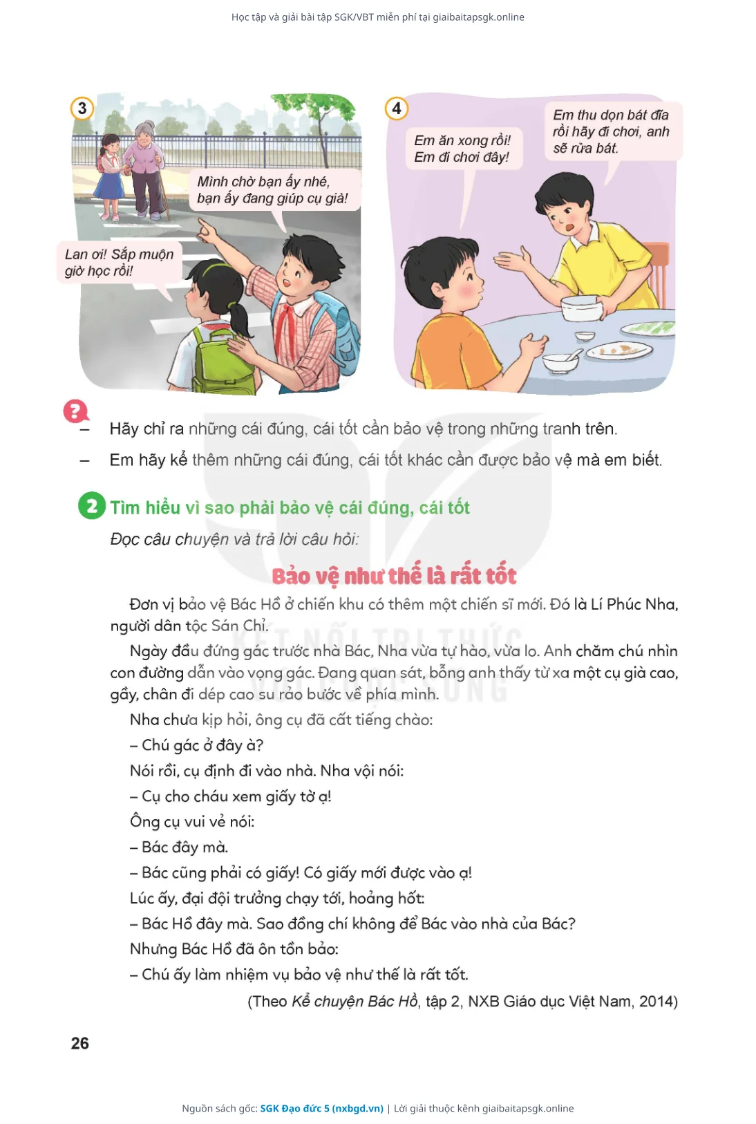 Trang 27 sách giáo khoa SGK Đạo đức 5 thu nhỏ