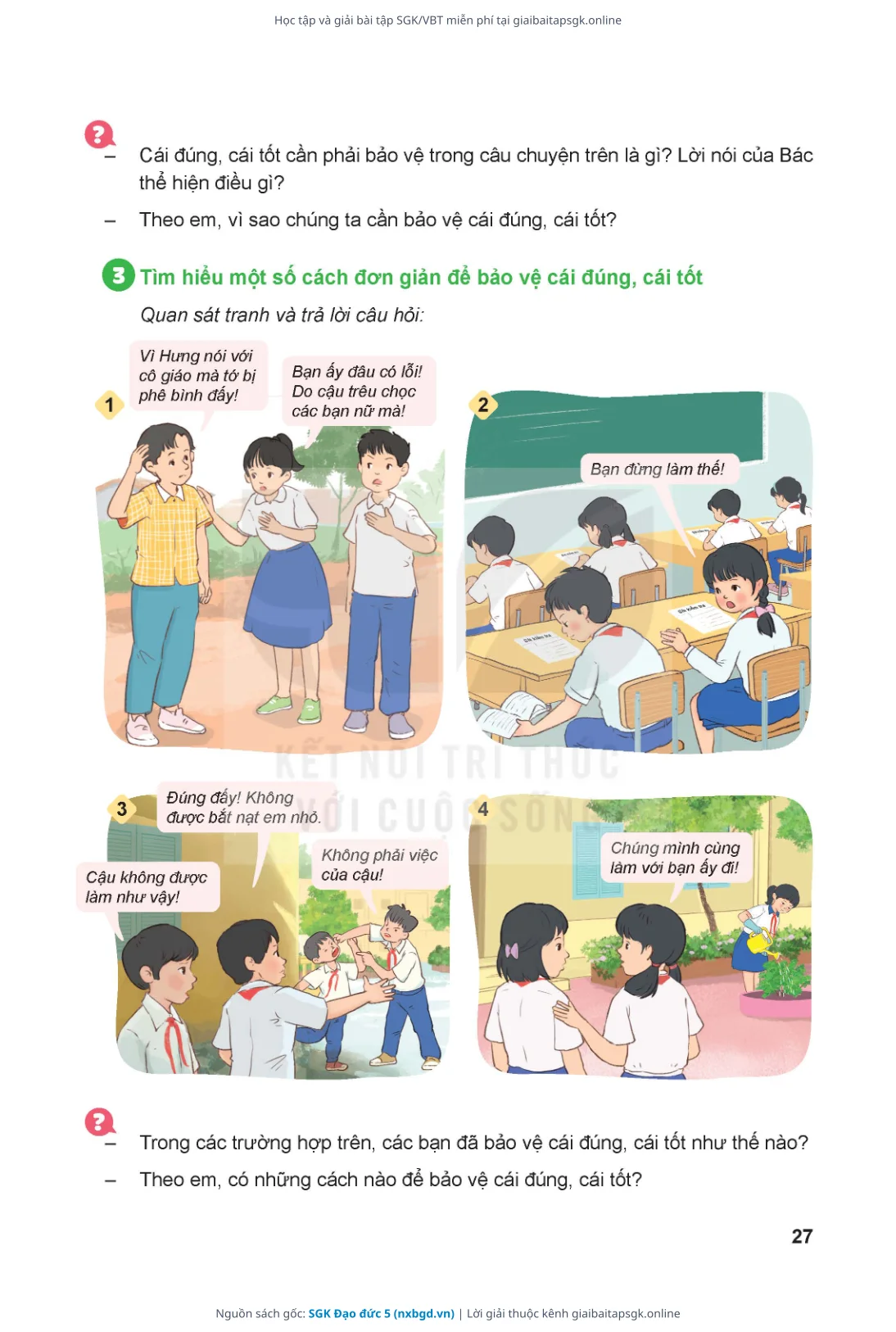 Trang 28 sách giáo khoa SGK Đạo đức 5 thu nhỏ