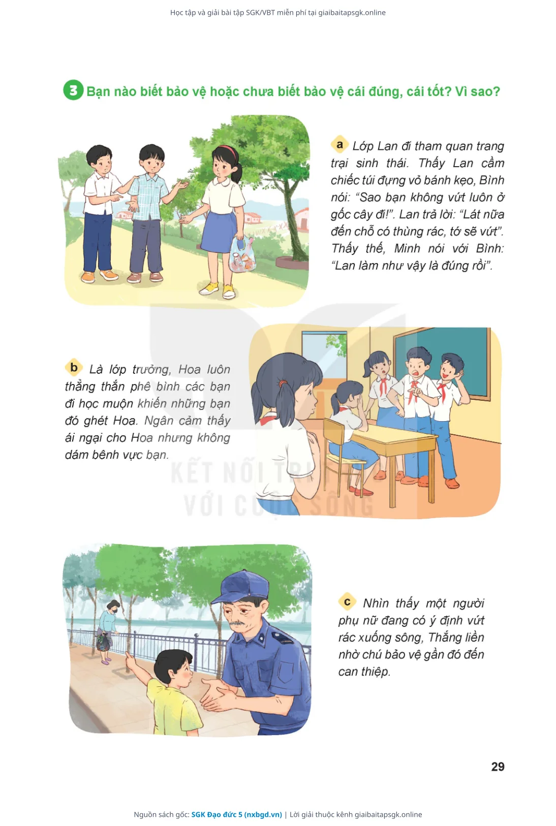 Trang 30 sách giáo khoa SGK Đạo đức 5 thu nhỏ