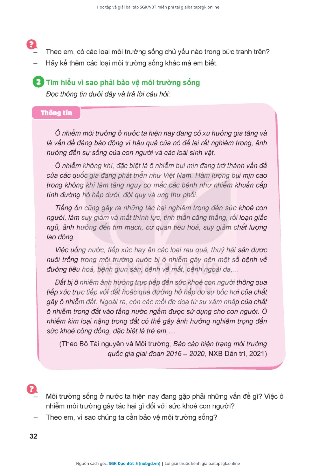 Trang 33 sách giáo khoa SGK Đạo đức 5 thu nhỏ