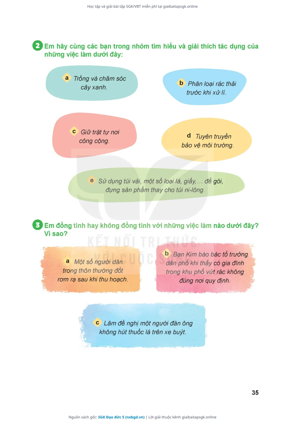Trang 36 sách giáo khoa SGK Đạo đức 5 thu nhỏ
