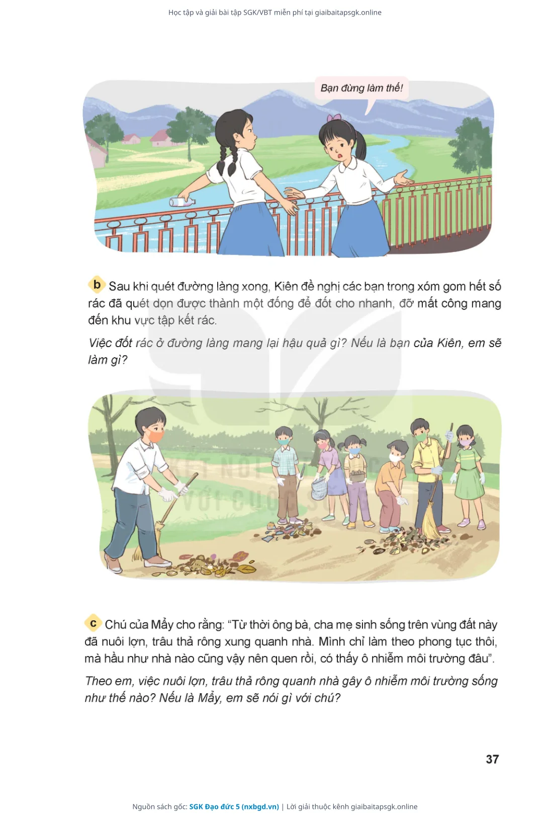 Trang 38 sách giáo khoa SGK Đạo đức 5 thu nhỏ