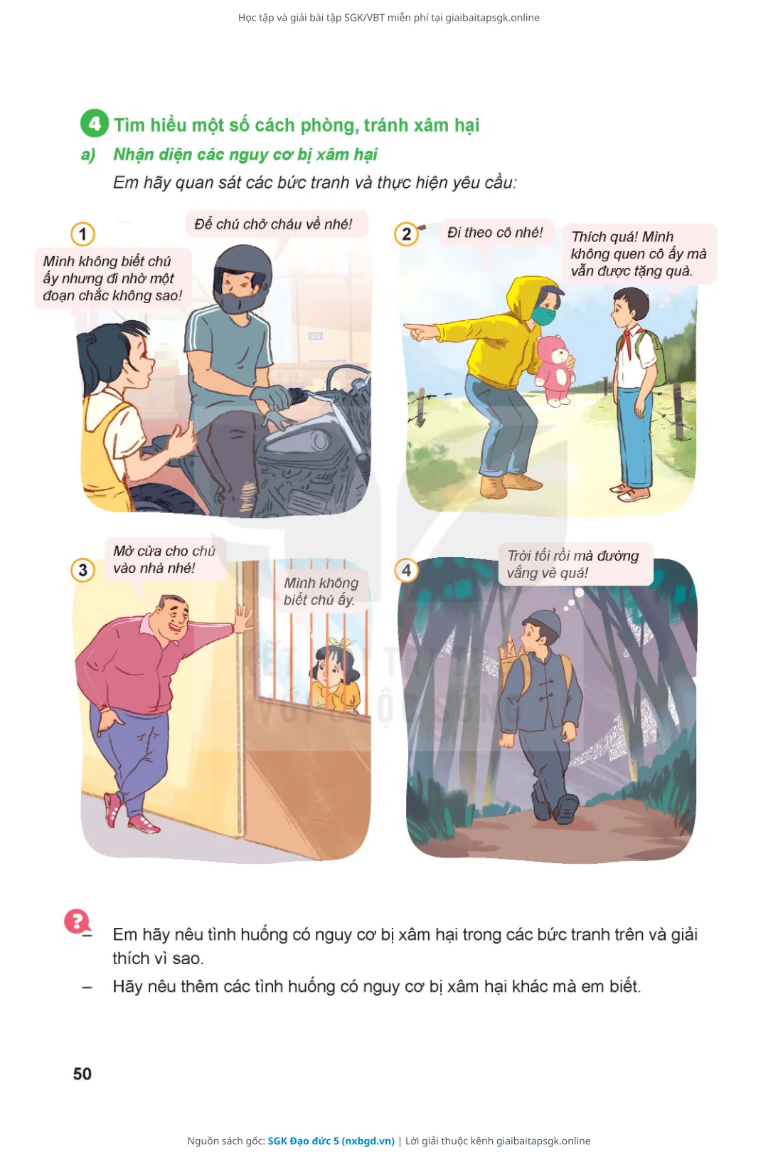 Trang 51 sách giáo khoa SGK Đạo đức 5 thu nhỏ