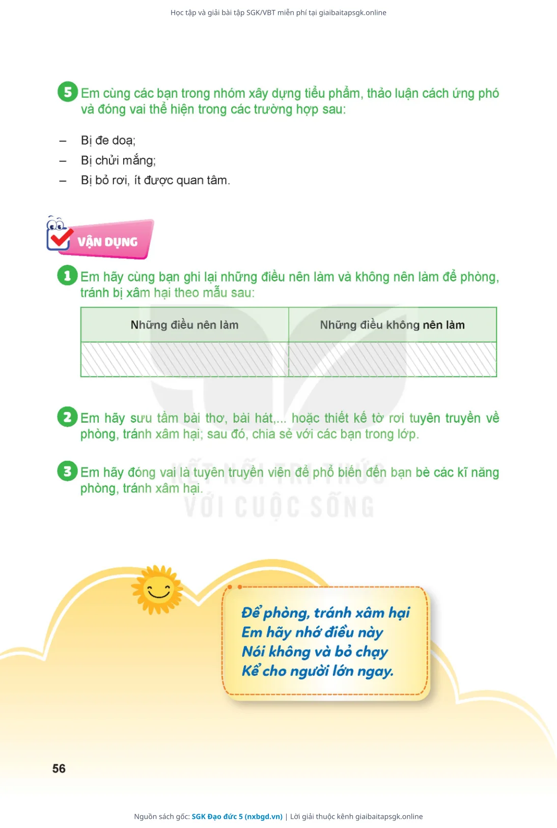 Trang 57 sách giáo khoa SGK Đạo đức 5 thu nhỏ