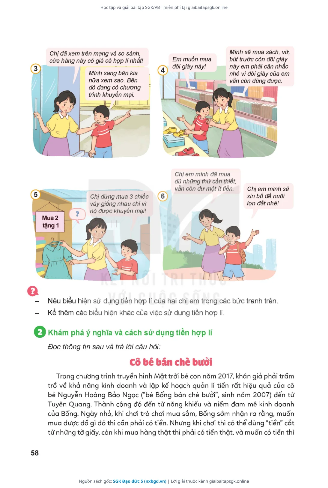 Trang 59 sách giáo khoa SGK Đạo đức 5 thu nhỏ