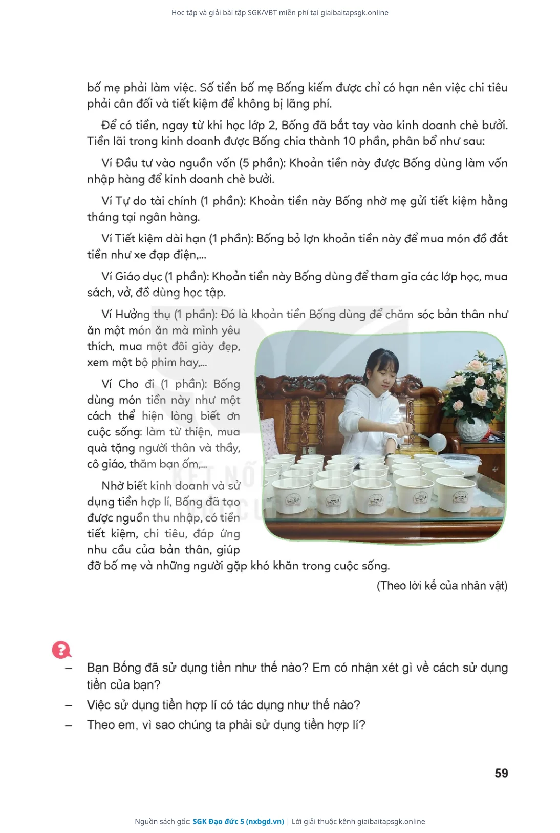 Trang 60 sách giáo khoa SGK Đạo đức 5 thu nhỏ