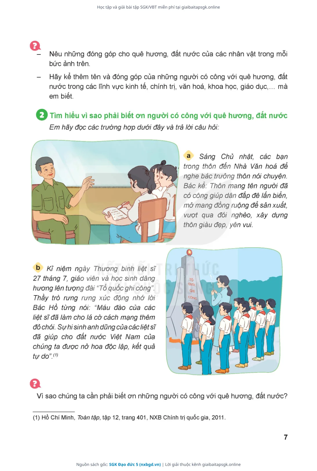 Trang 8 sách giáo khoa SGK Đạo đức 5 thu nhỏ