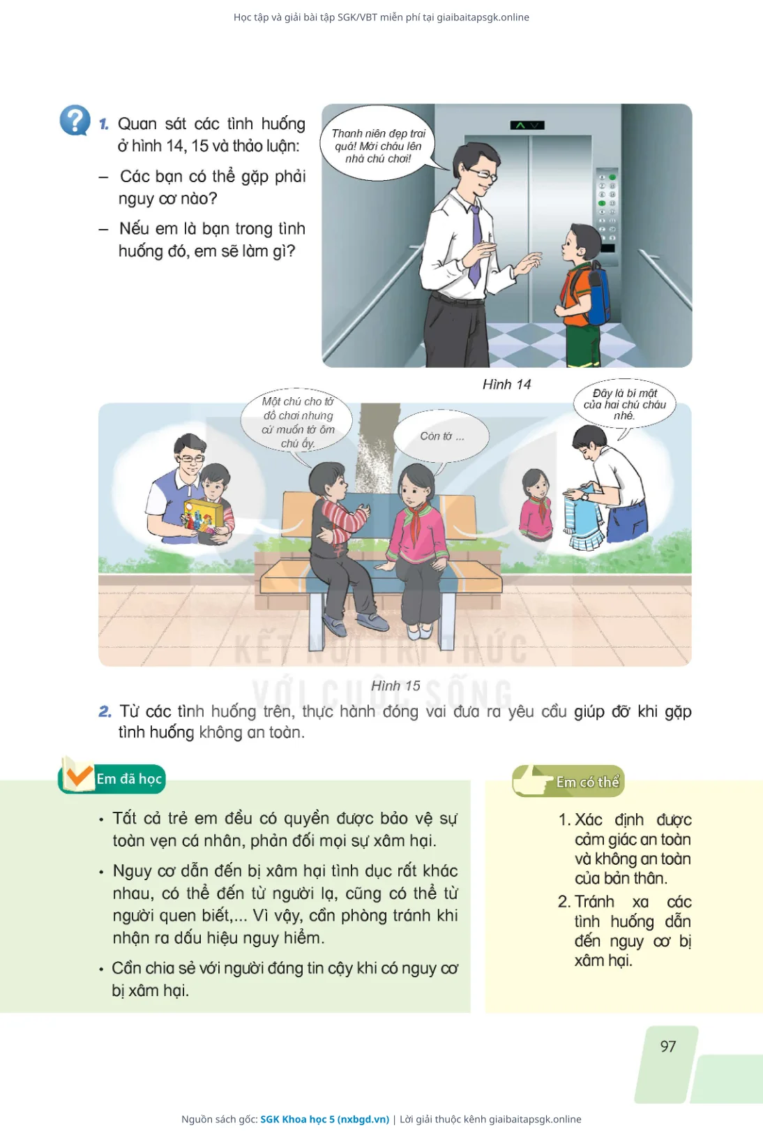 Trang 97 sách giáo khoa SGK Khoa học 5 bản chuẩn