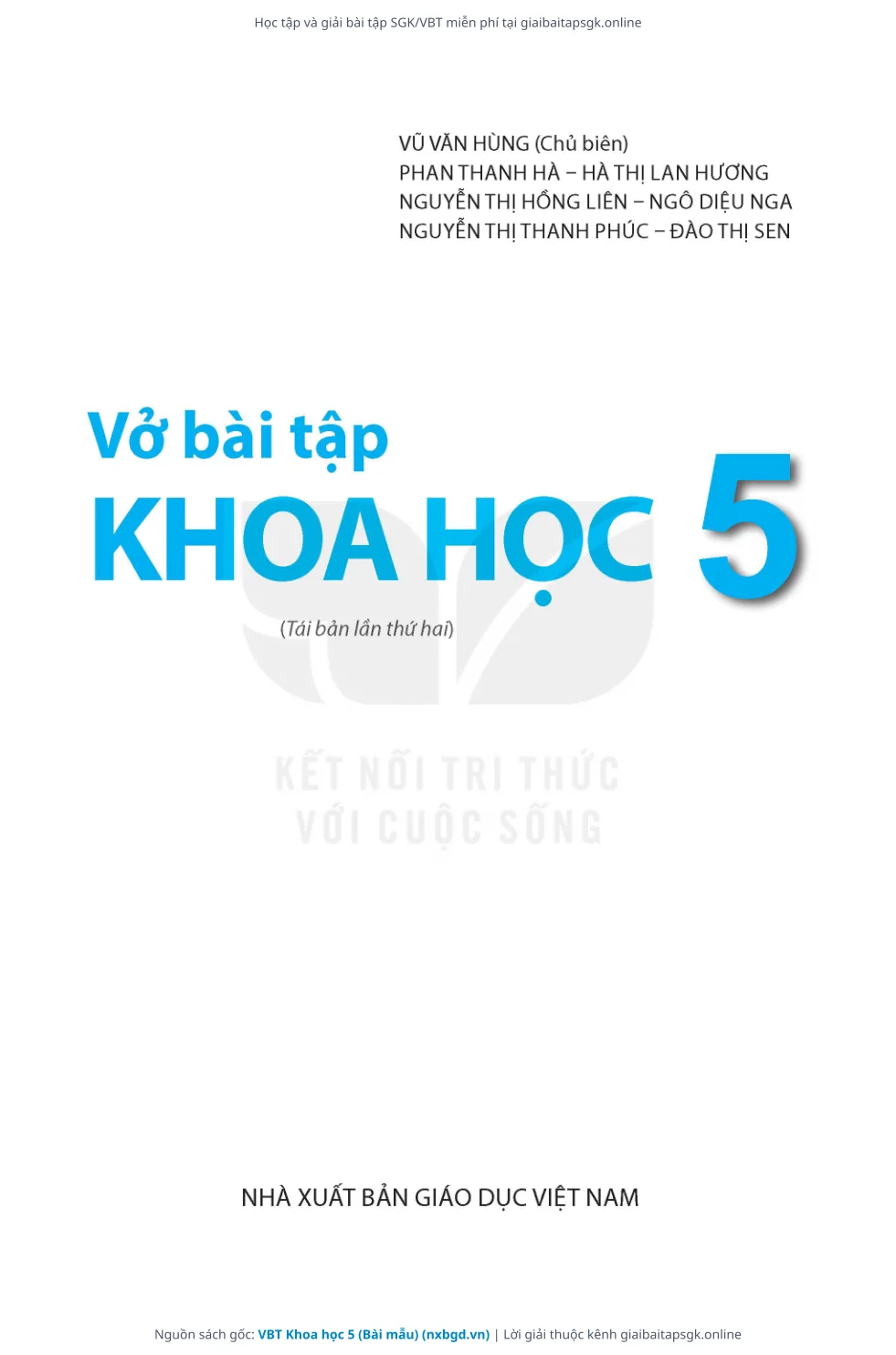 Trang 2 sách giáo khoa VBT Khoa học 5 (Bài mẫu) thu nhỏ
