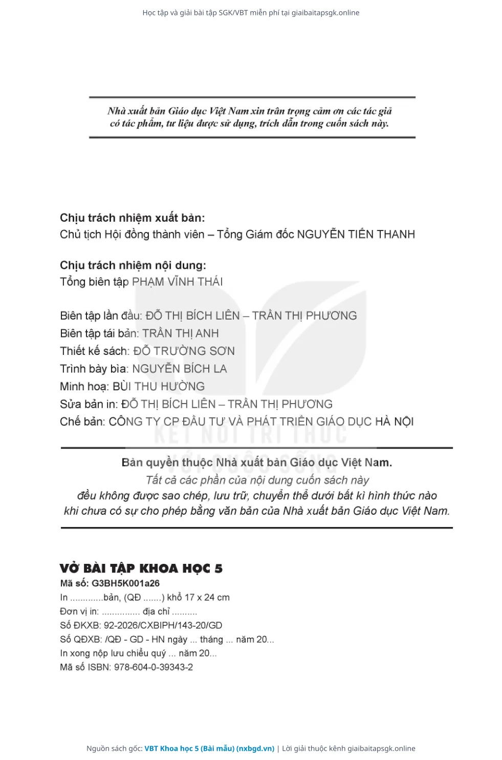 Trang 8 sách giáo khoa VBT Khoa học 5 (Bài mẫu) thu nhỏ