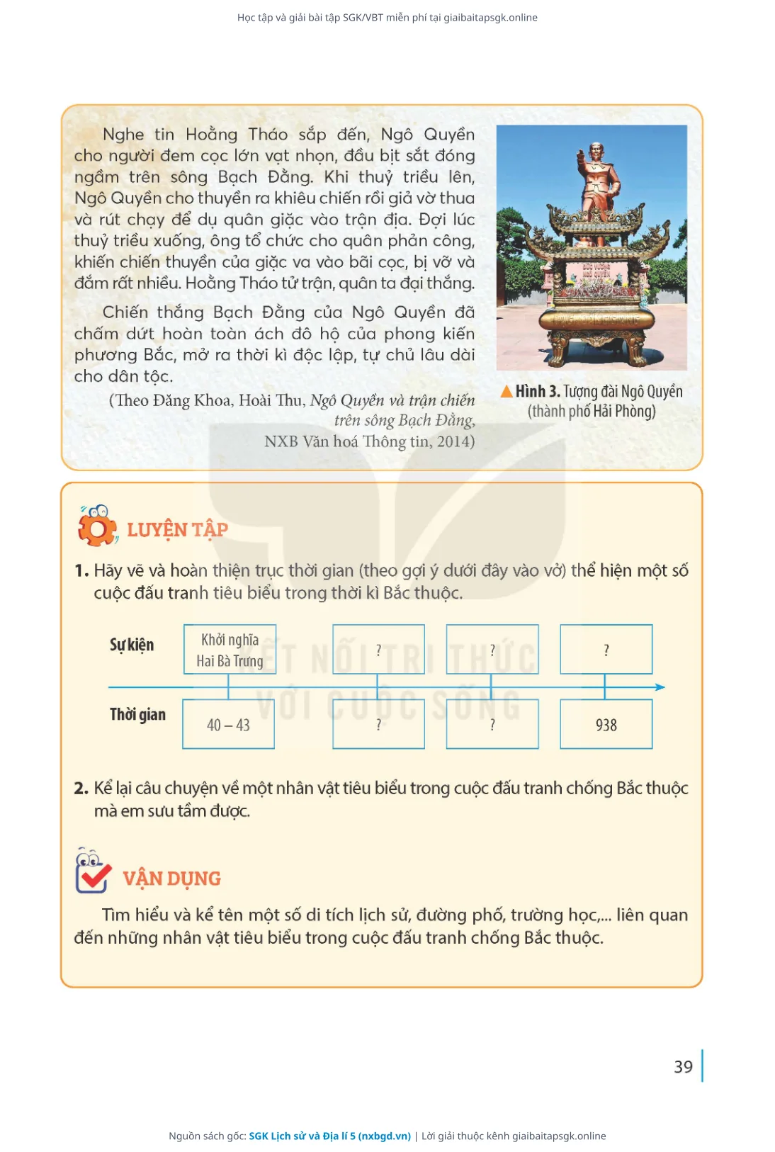 Trang 40 sách giáo khoa SGK Lịch sử và Địa lí 5 bản chuẩn