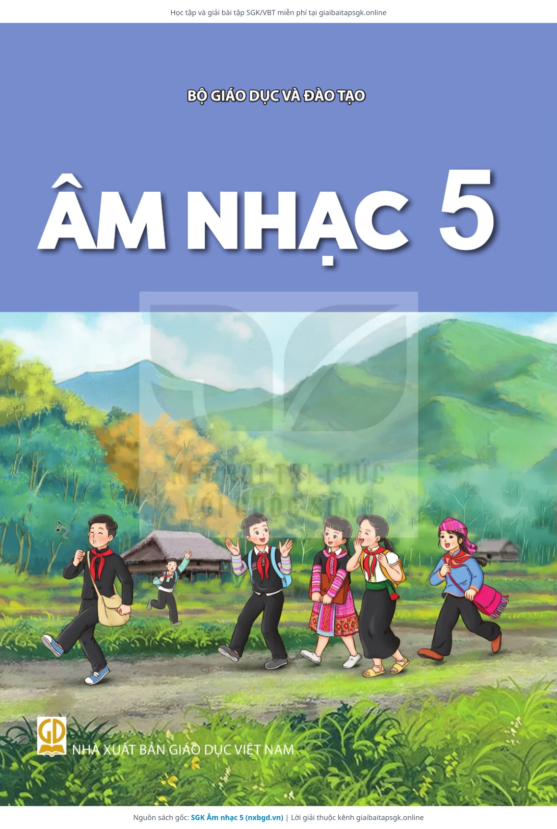 Trang 1 sách giáo khoa SGK Âm nhạc 5 bản chuẩn