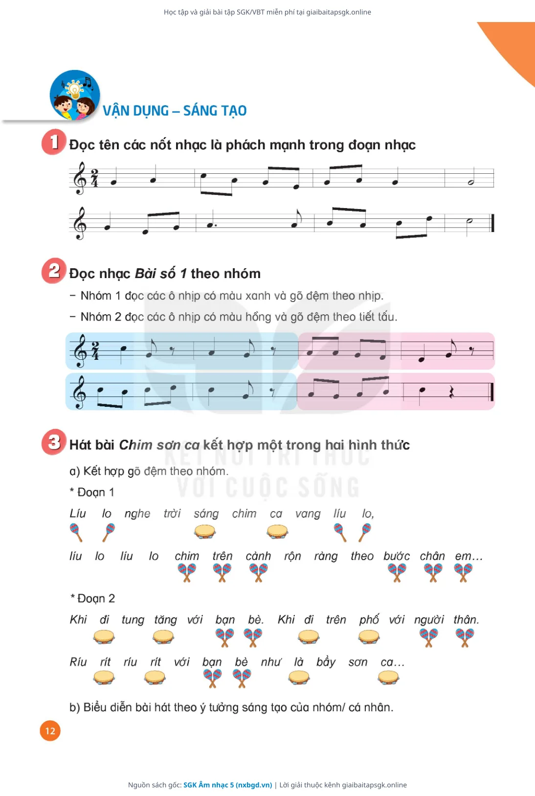 Trang 14 sách giáo khoa SGK Âm nhạc 5 thu nhỏ