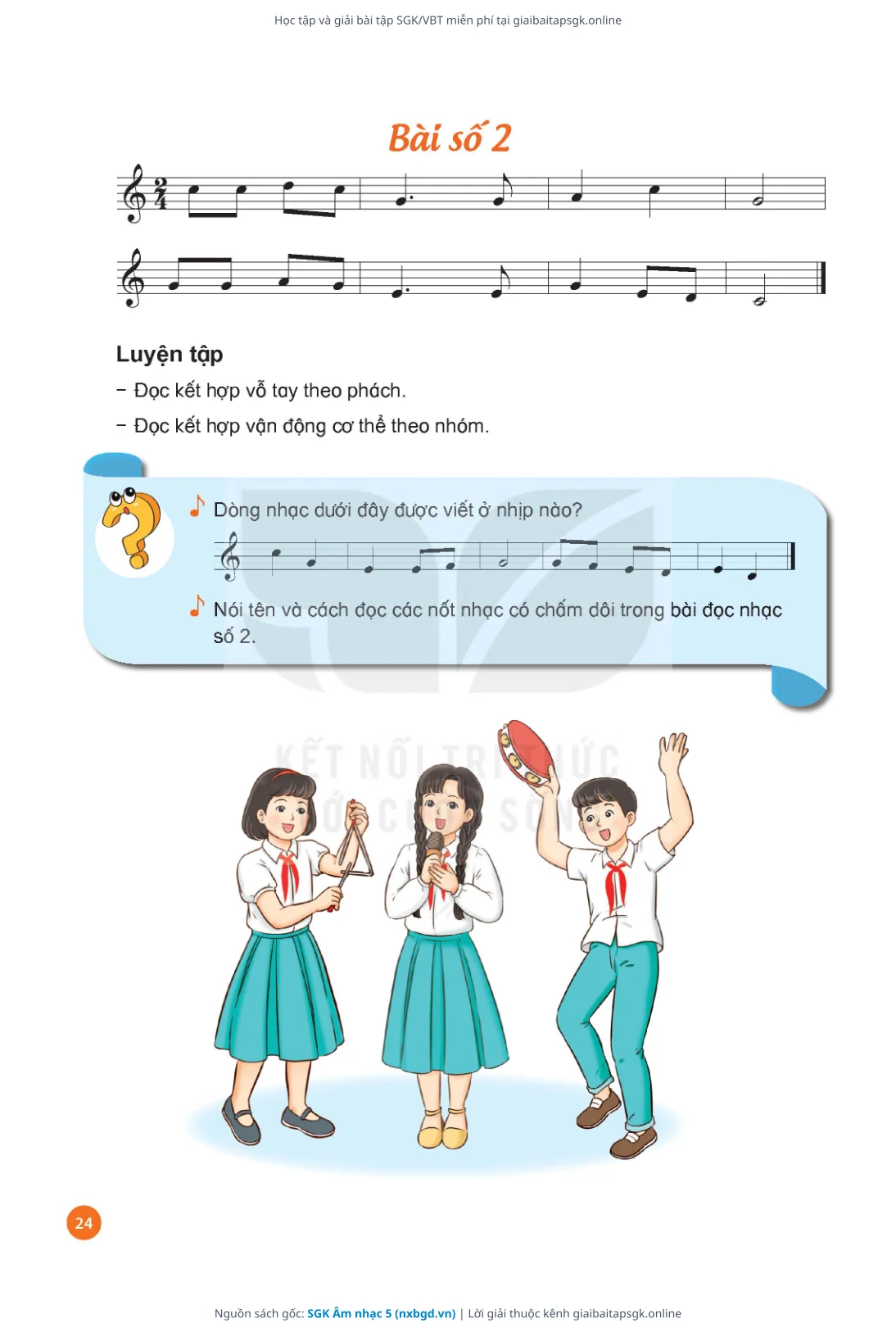 Trang 26 sách giáo khoa SGK Âm nhạc 5 thu nhỏ