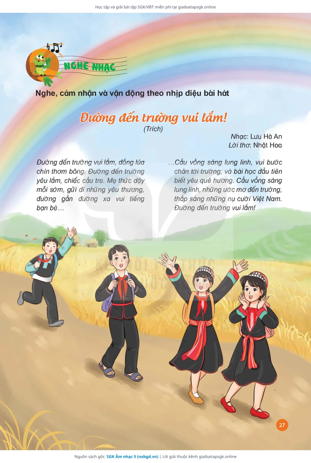 Trang 29 sách giáo khoa SGK Âm nhạc 5 thu nhỏ