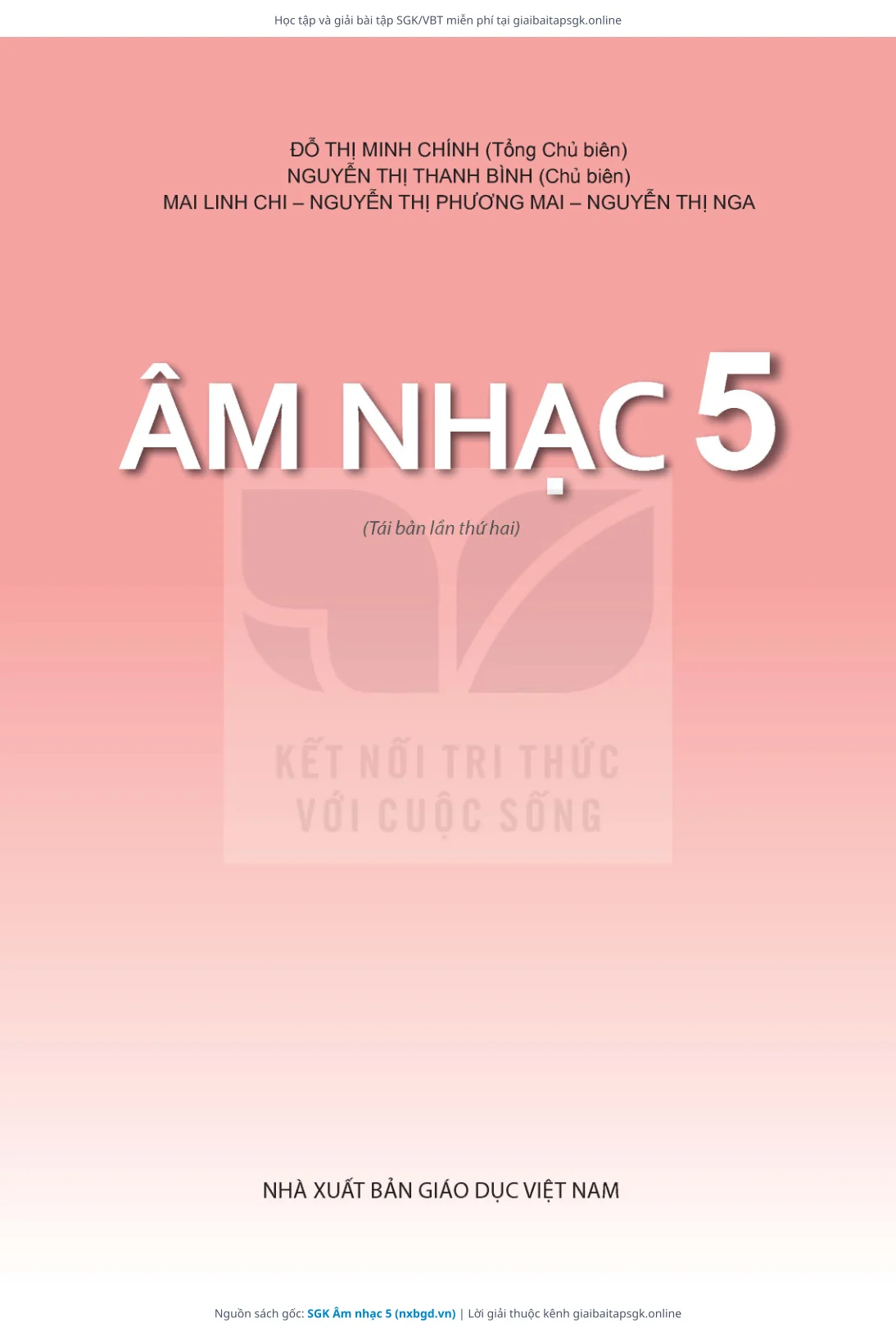 Trang 3 sách giáo khoa SGK Âm nhạc 5 thu nhỏ