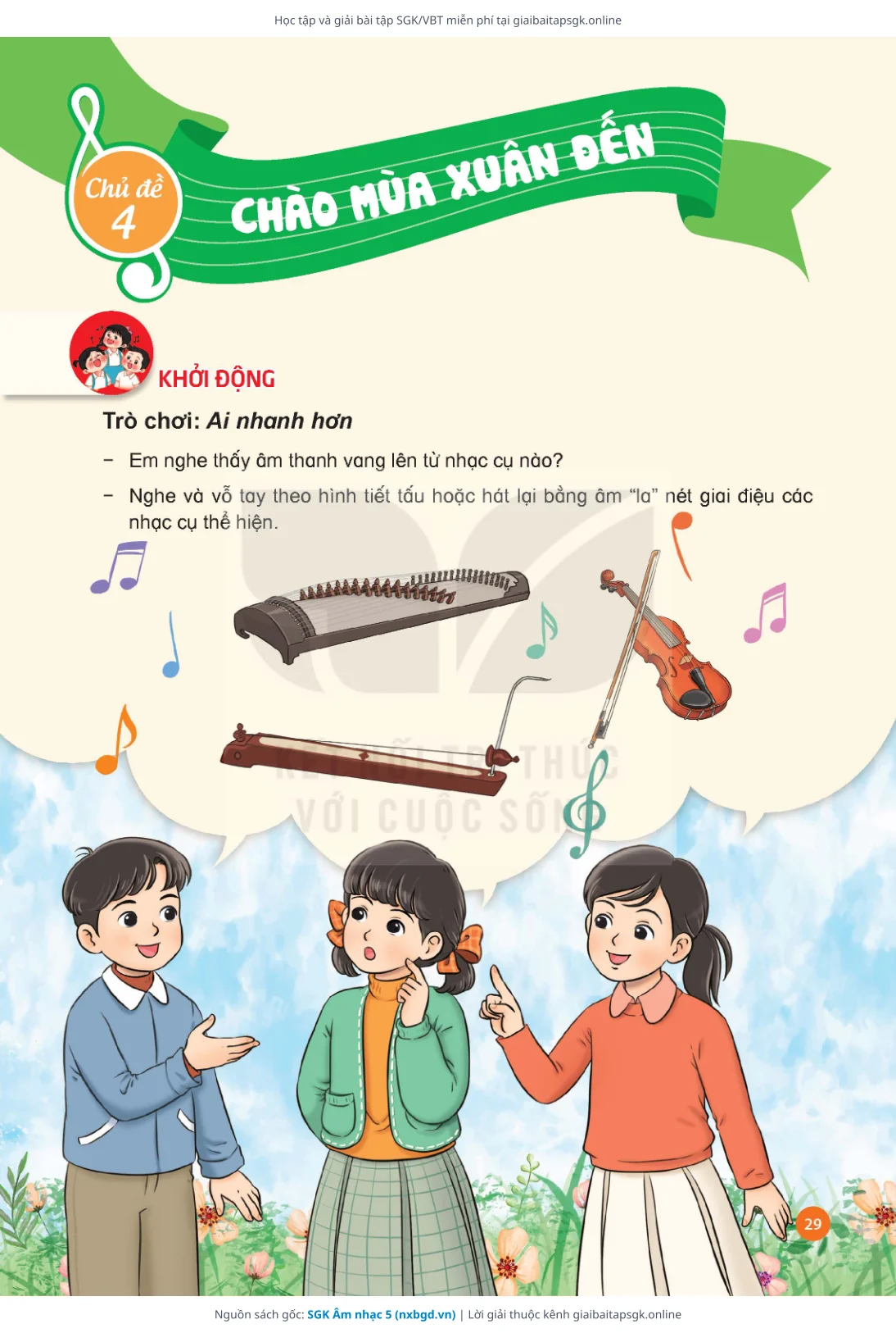 Trang 31 sách giáo khoa SGK Âm nhạc 5 thu nhỏ