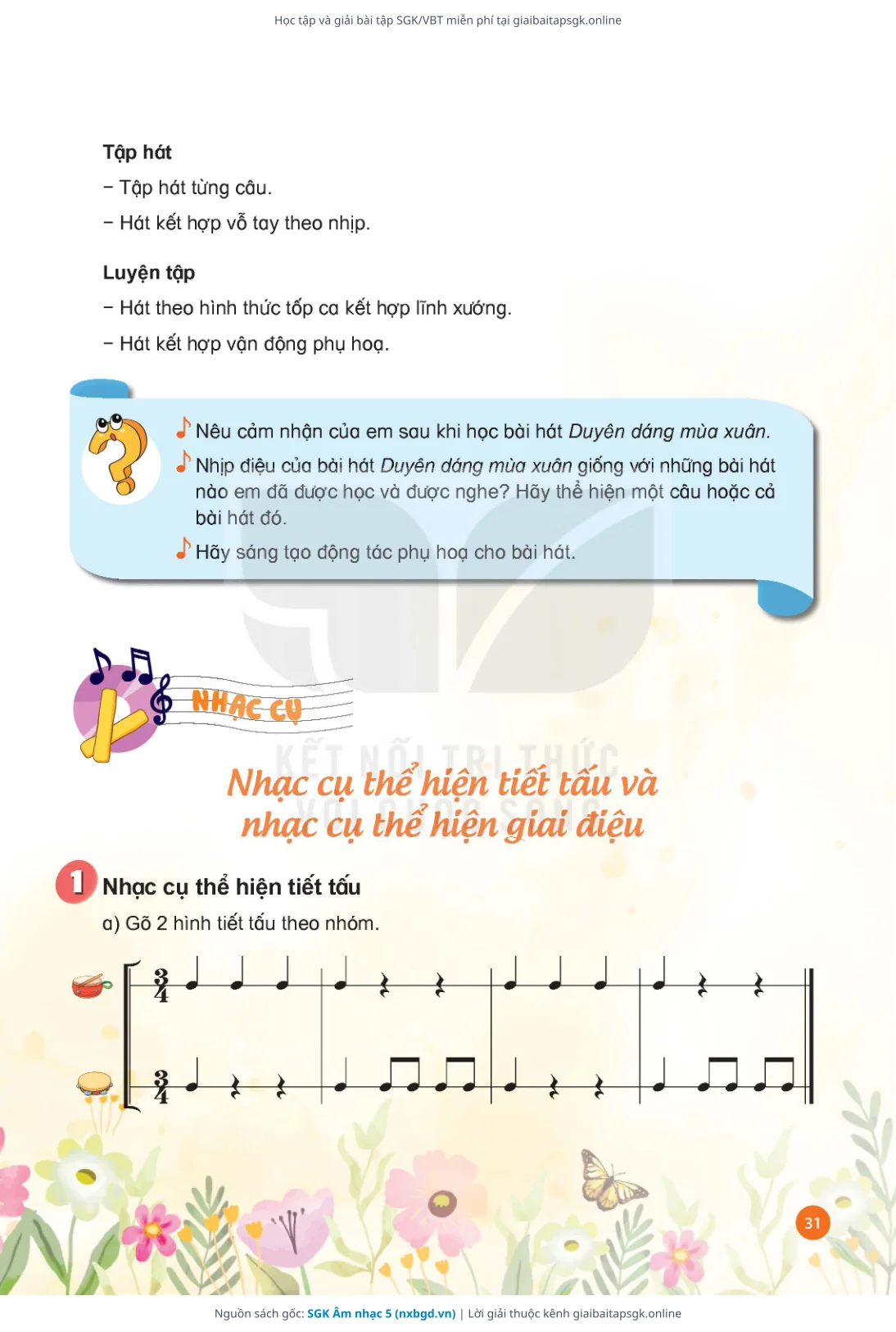 Trang 33 sách giáo khoa SGK Âm nhạc 5 thu nhỏ