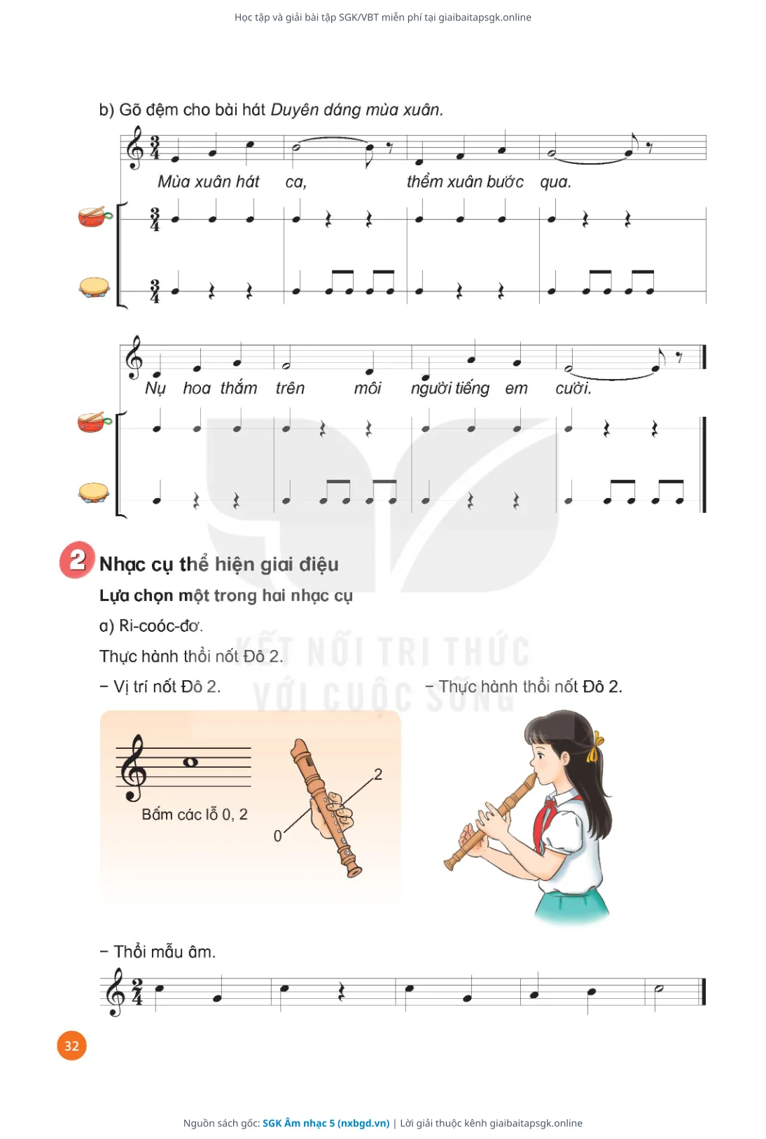 Trang 34 sách giáo khoa SGK Âm nhạc 5 thu nhỏ