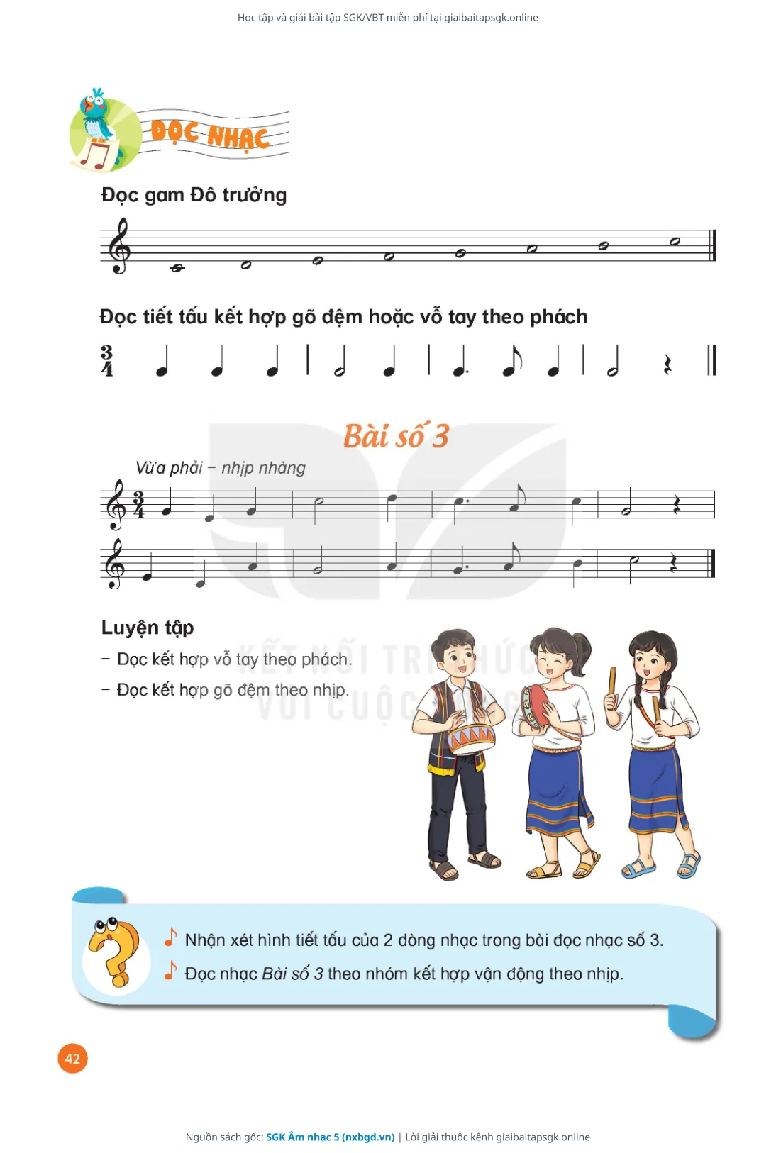 Trang 44 sách giáo khoa SGK Âm nhạc 5 thu nhỏ