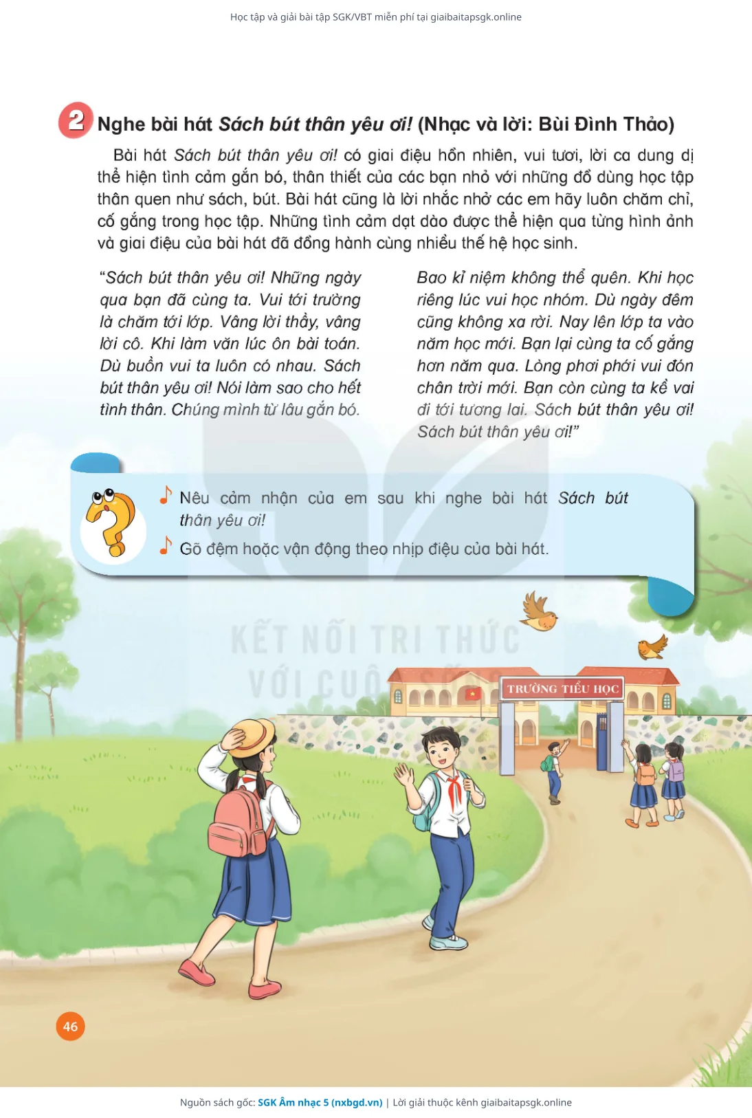 Trang 48 sách giáo khoa SGK Âm nhạc 5 thu nhỏ
