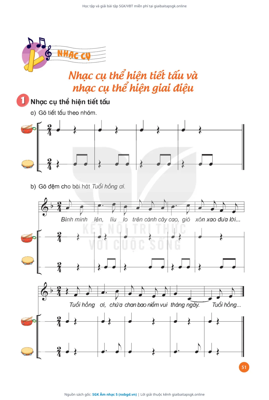Trang 53 sách giáo khoa SGK Âm nhạc 5 thu nhỏ