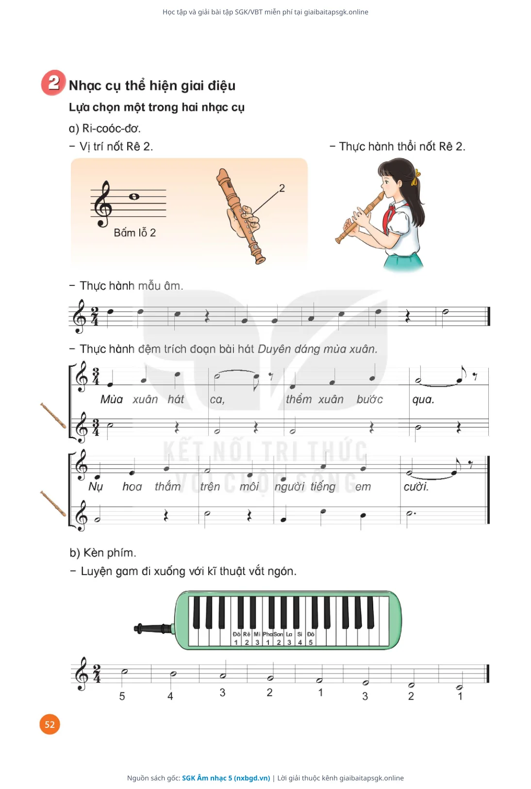 Trang 54 sách giáo khoa SGK Âm nhạc 5 thu nhỏ