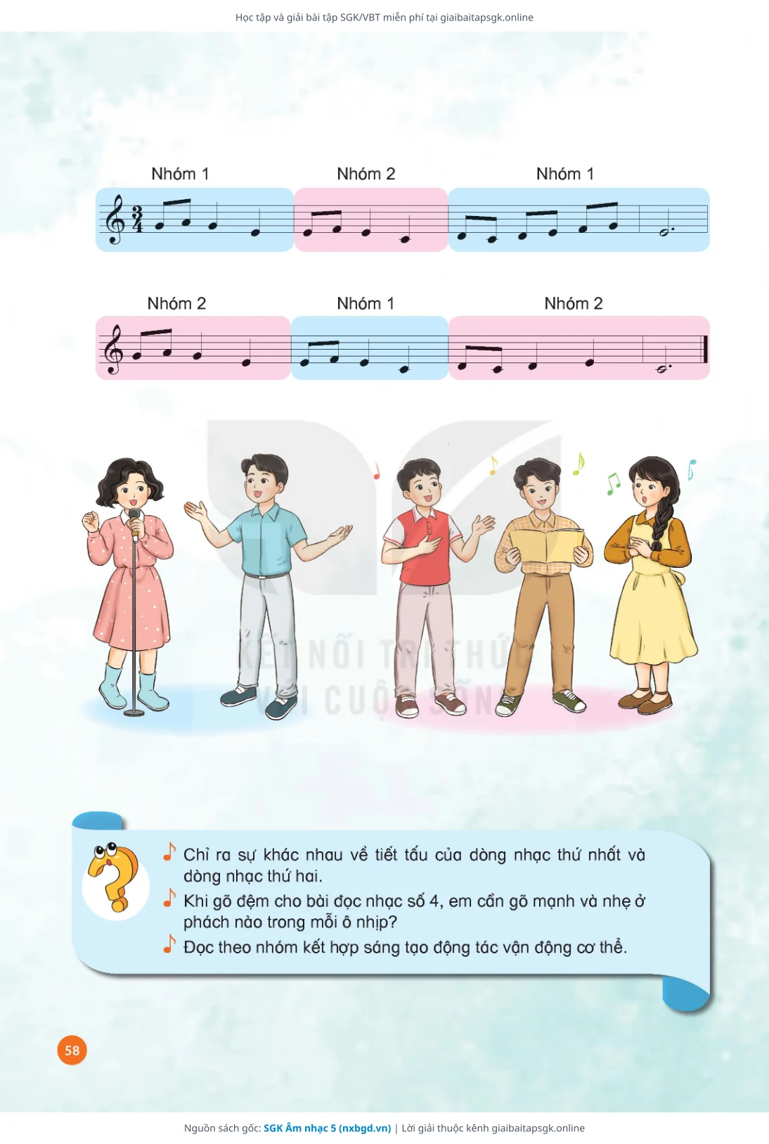 Trang 60 sách giáo khoa SGK Âm nhạc 5 thu nhỏ