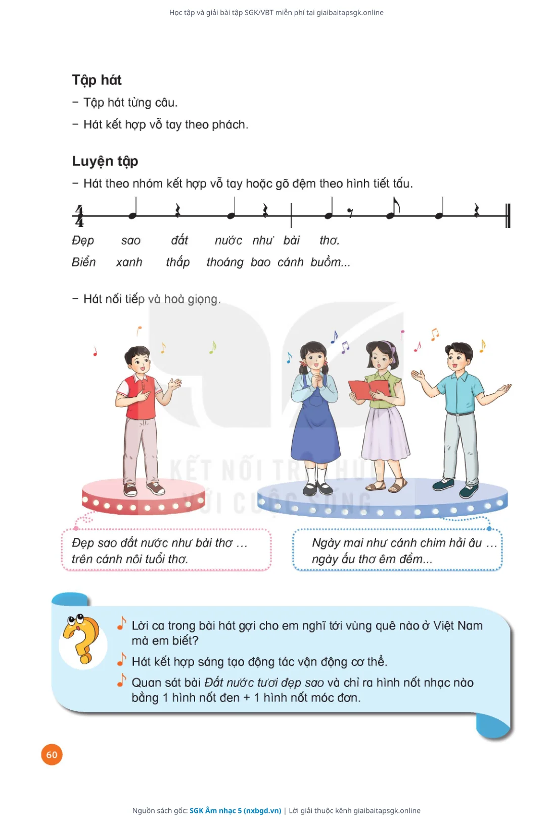Trang 62 sách giáo khoa SGK Âm nhạc 5 thu nhỏ